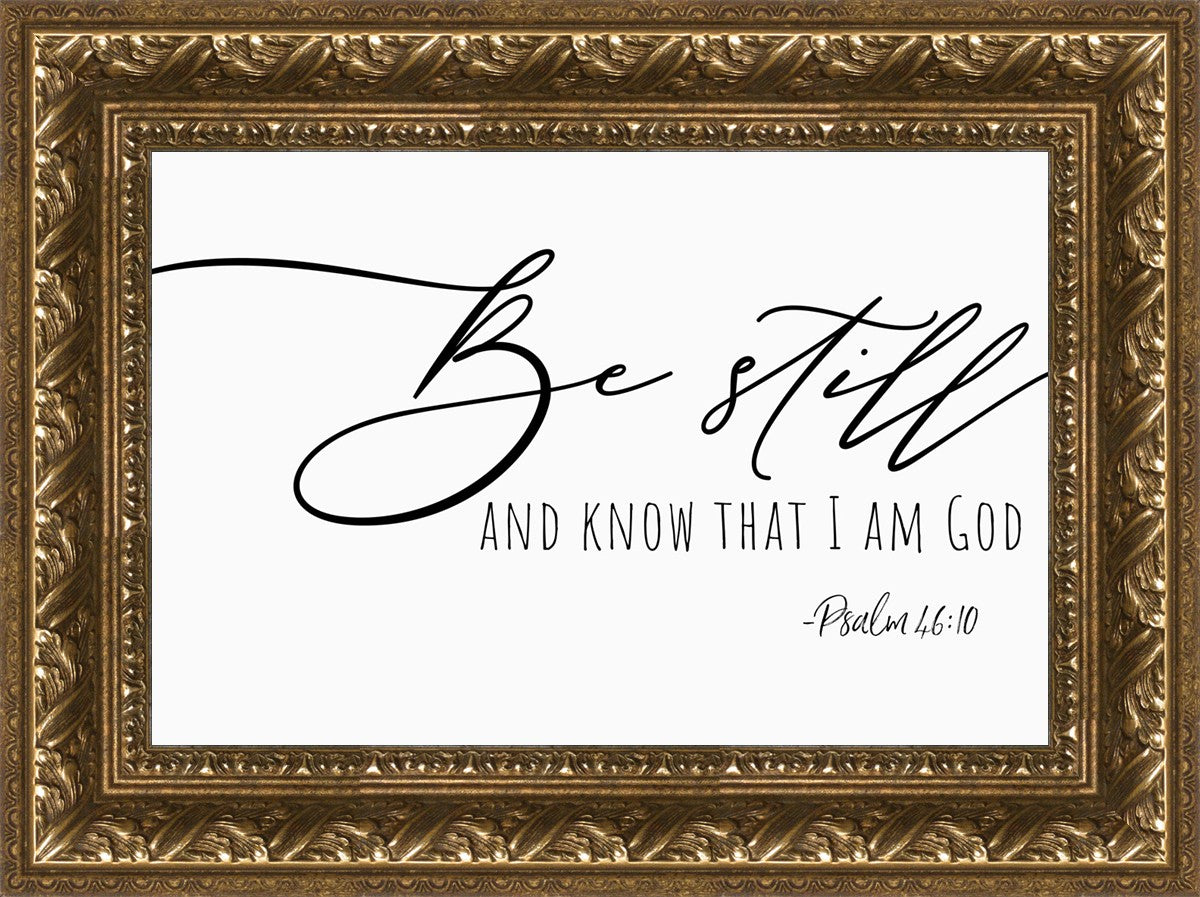 Be Still By Paige Tilly - Inspirational Wall Art Decor for Home, Office & Gifts - Perfect for Living Room, Bedroom & Meditation Space
