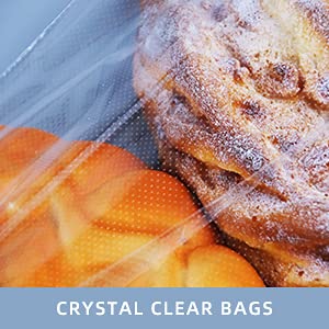 Lesibag 8 x 12 Inch Micro Perforated Bread Bags - 100 Clear Plastic Bakery Bags with Free Twist Ties - Perfect for Homemade Bread, Buns, Cookies & Pastries - Ideal for Bakery Storage, Gifting & Freshness Preservation