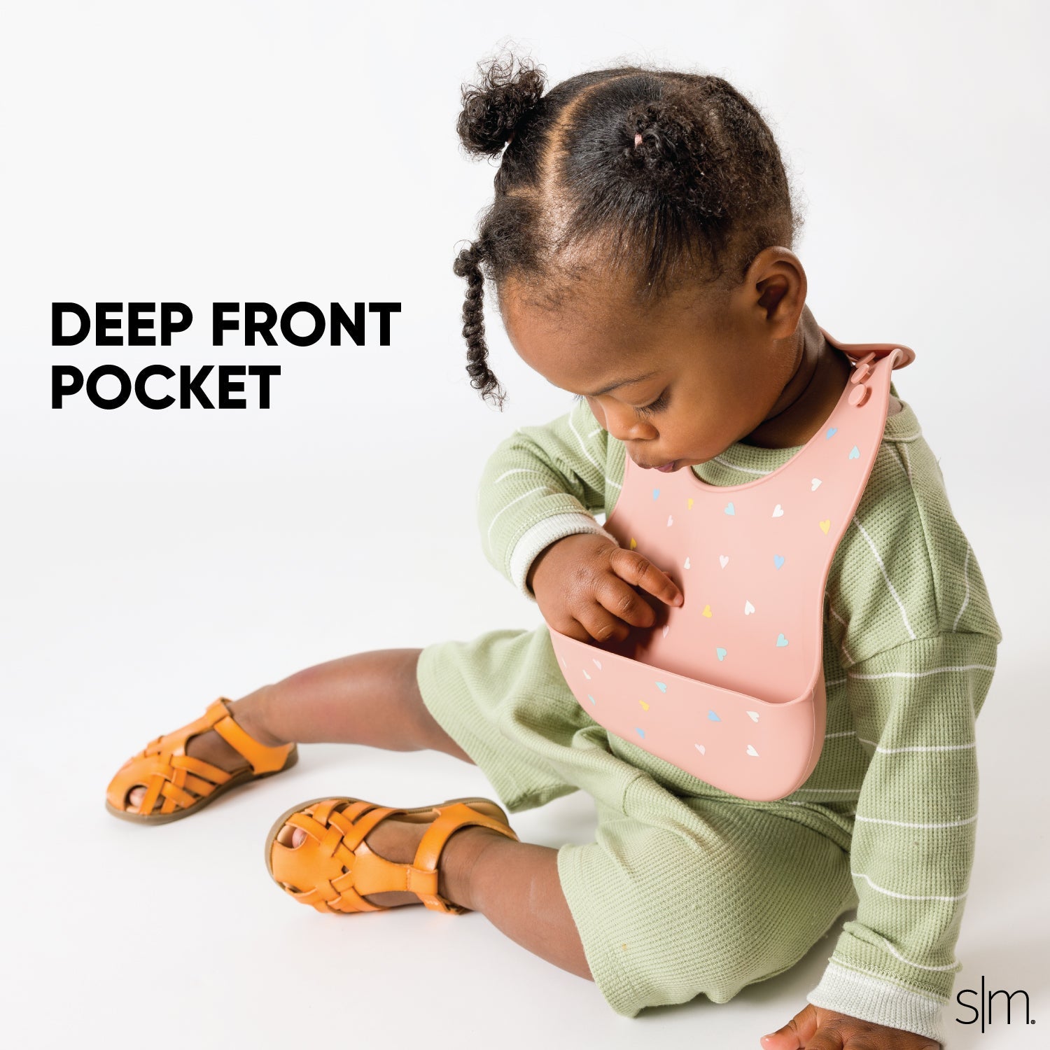 Bennett Waterproof Silicone Baby Bib with Food Pocket - Soft & Adjustable for Toddlers - Ideal for Mealtime, Feeding, and Mess-Free Eating