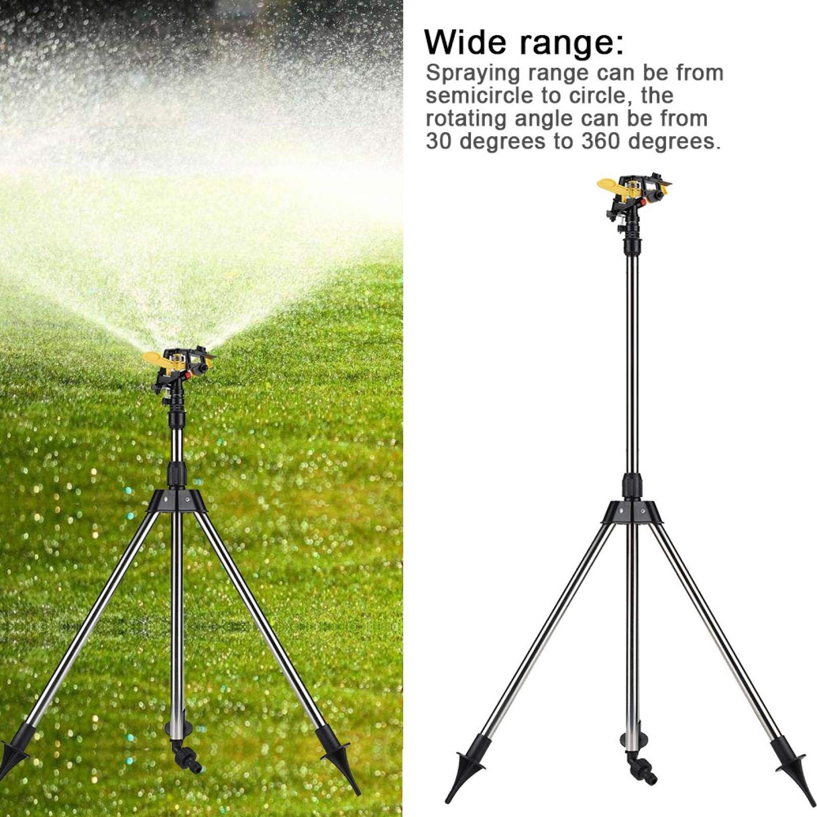Water Irrigation Tool & Sprinkler Tripod Set - Uniform Plant Watering System for Lawns, Gardens & Trees | Water-Saving Yard & Courtyard Irrigation Solution | Perfect for Home Gardening, Landscaping & Agricultural Use