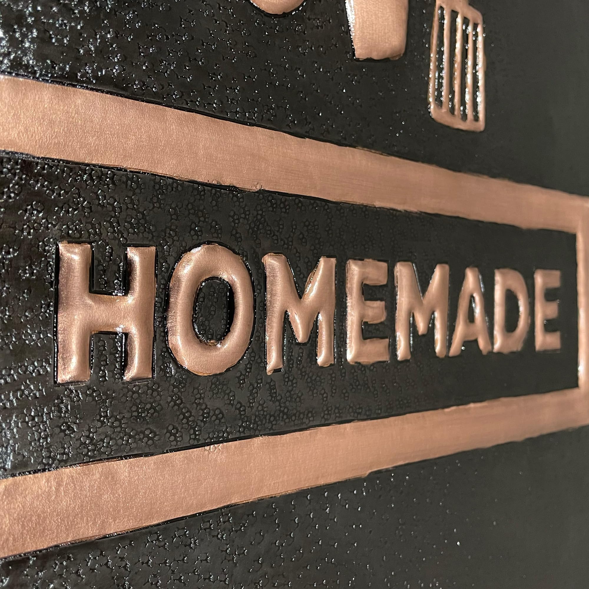 Custom Copper Kitchen Backsplash Panel - Handmade & Personalized for Indoor & Outdoor Wall Decor (Black) | Perfect for Modern Kitchens, Bathrooms & Outdoor Spaces