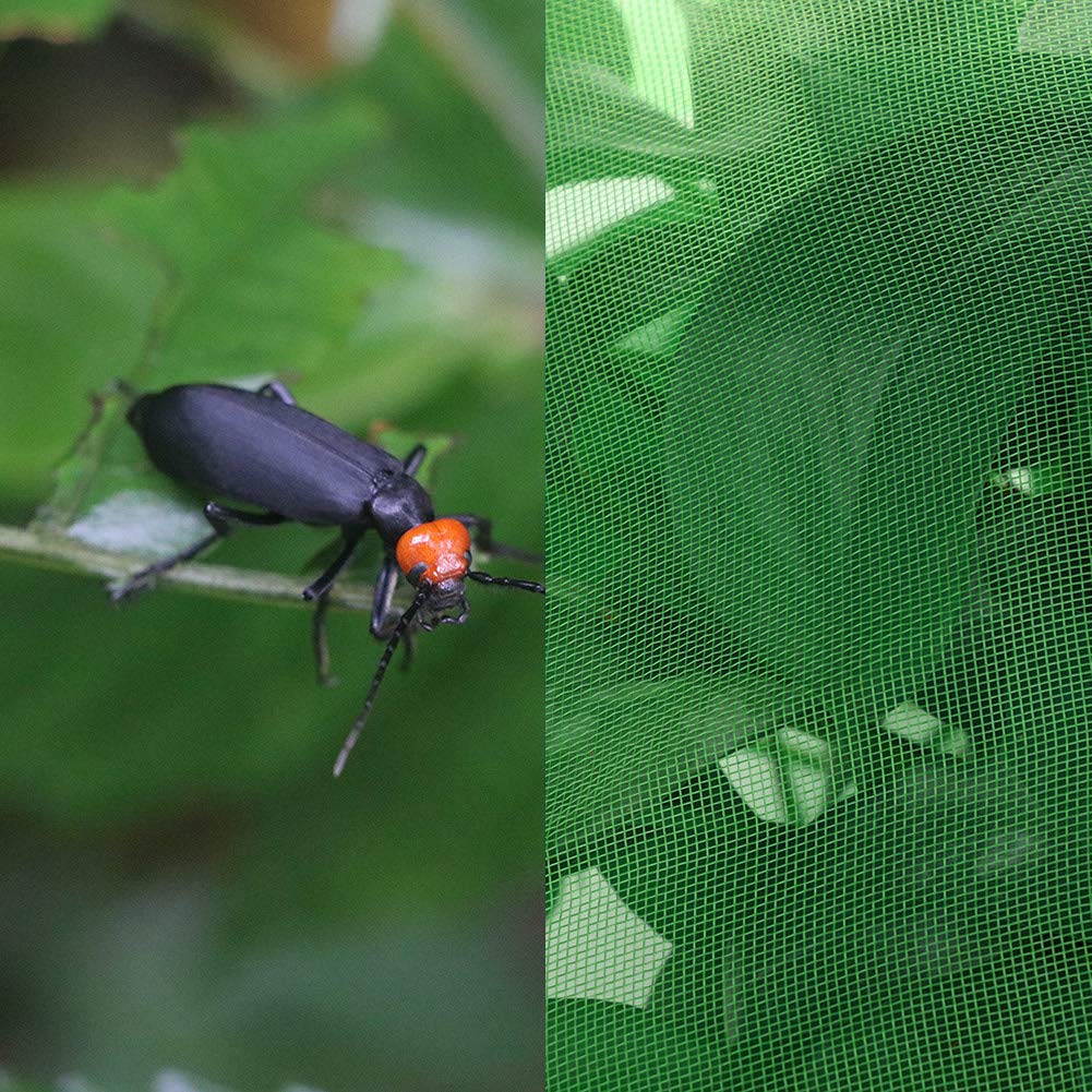 Insect Protection Netting for Garden - Fine Mesh Plant Covers, Vegetable & Fruit Grow Tunnel, Greenhouse Crop Protection | Durable Pest Control for Flowers, Vegetables & Fruits