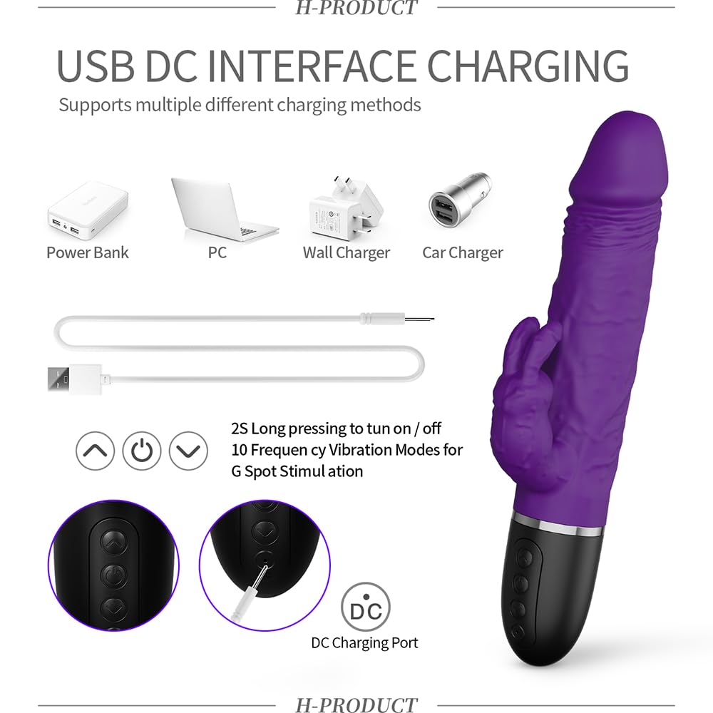 Premium G Spot Vibrator for Women - 10 Powerful Vibration Modes, Quiet & Portable Adult Sex Toy - Clitoral & Anal Stimulation Massager for Couples - Perfect for Solo Play, Foreplay & Spicing Up Relationships