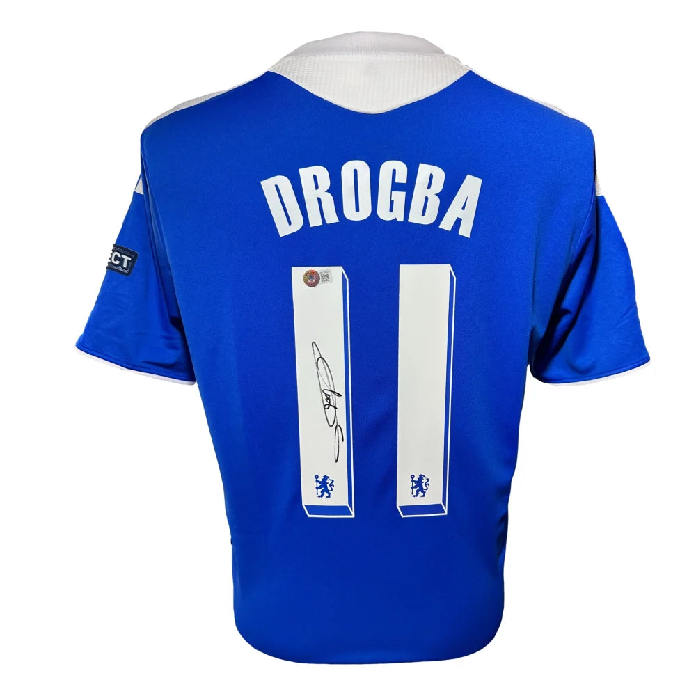Authentic Didier Drogba Autographed Chelsea FC Soccer Jersey with COA - Perfect for Football Fans, Collectors & Sports Memorabilia Displays