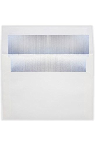 Premium LUXPaper A8 Silver Foil Lined Invitation Envelopes - 5.5