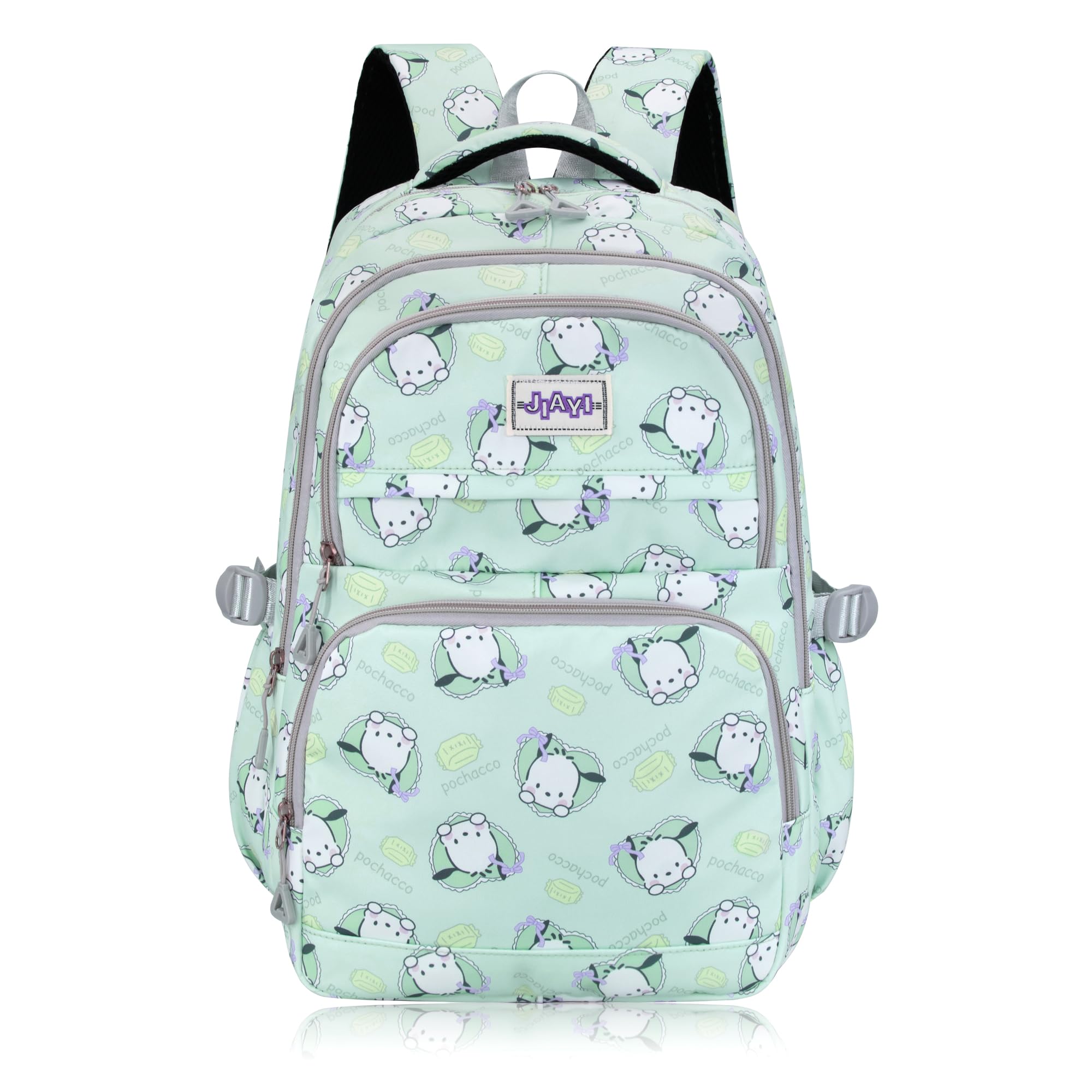 Roffatide Anime Pochacco Print Large Capacity Backpack - Waterproof Laptop Backpack for School, Travel, Hiking & Cycling - Blue Casual Rucksack for Men & Women - Perfect for College, Work & Outdoor Adventures
