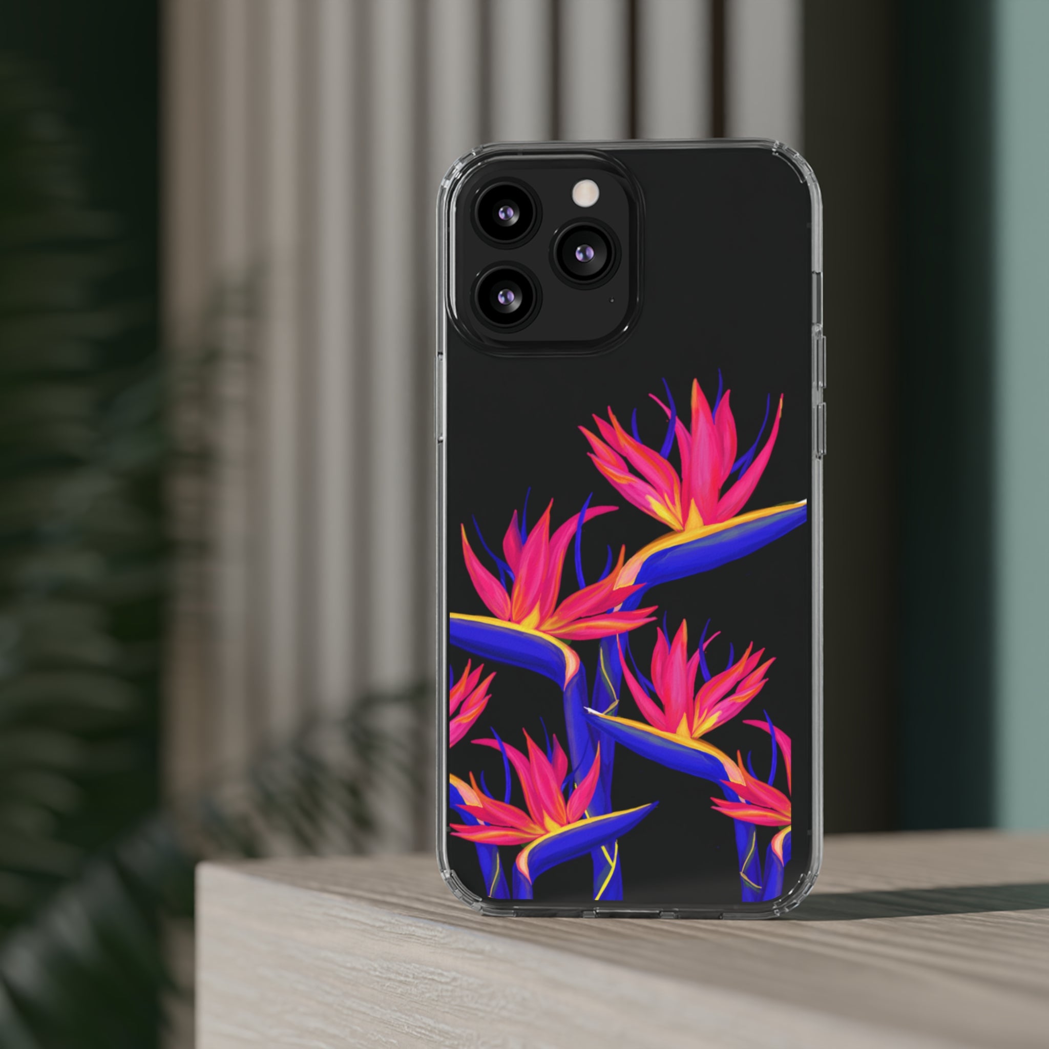 Pua Manu Neon Clear Phone Case - Shockproof & Scratch-Resistant Protective Cover for iPhone & Samsung - Perfect for Outdoor, Travel & Daily Use