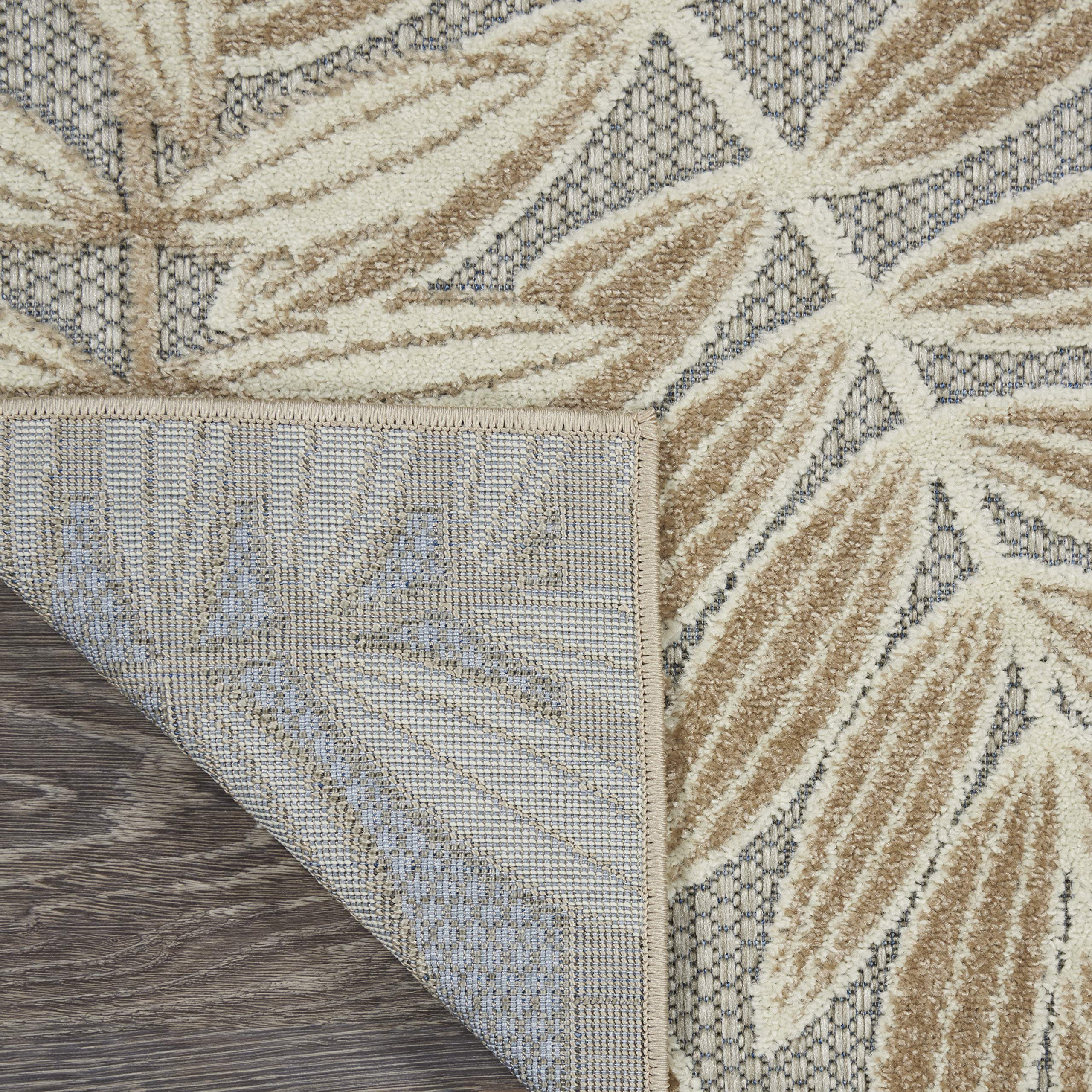 Nourison Aloha 7' x 10' Indoor/Outdoor Area Rug - Natural Fiber, Easy to Clean, Non-Shedding for Living Room, Bedroom, Dining Room, Patio, Deck & Backyard | Durable & Stylish Home Decor