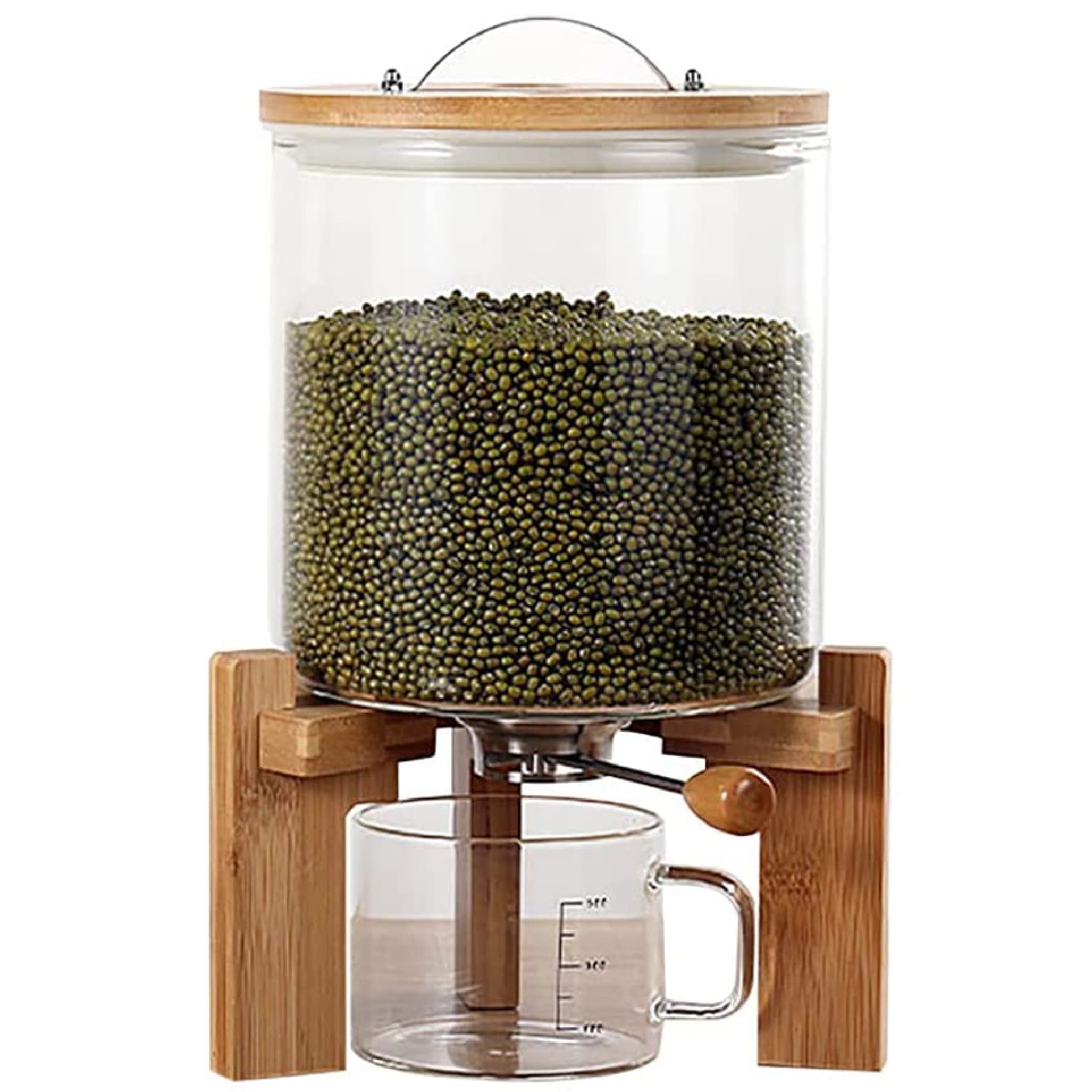 Airtight Food Storage Containers with Lids - 5L Cereal Dispenser & Rice Container for Pantry & Kitchen | Keep Dry Food Fresh for Longer | Perfect for Rice, Cereal, Flour, Sugar & More