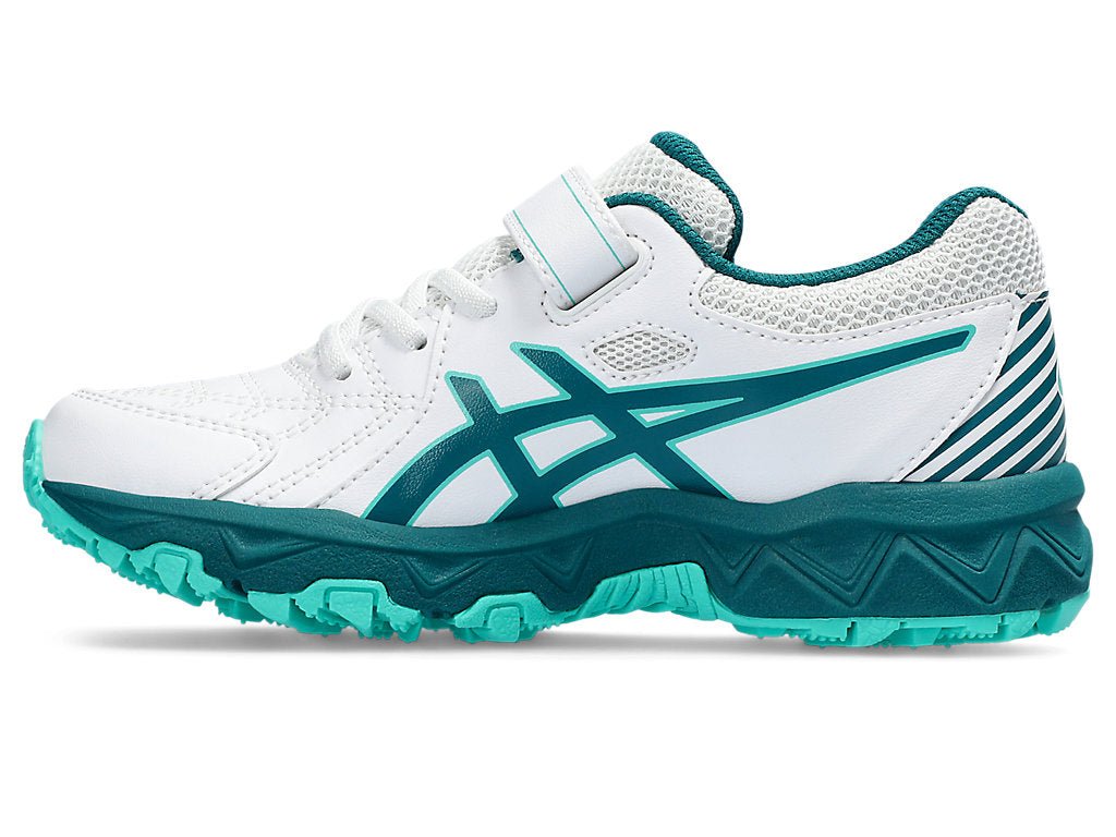 ASICS Junior Gel Trigger Running Shoes for Kids - White/Teal - Lightweight & Supportive for Training, Sports & Daily Wear
