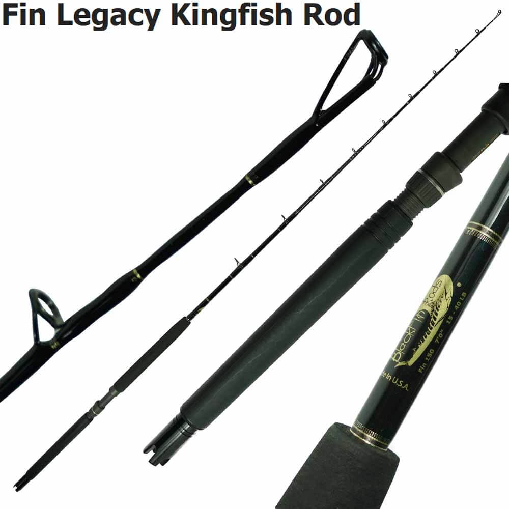 Blackfin Rods Fin 150 7Ft Fishing Rod 15-40Lb Live Bait Conventional Saltwater Offshore Trolling Rod - Perfect for Deep Sea Fishing & Big Game Angling