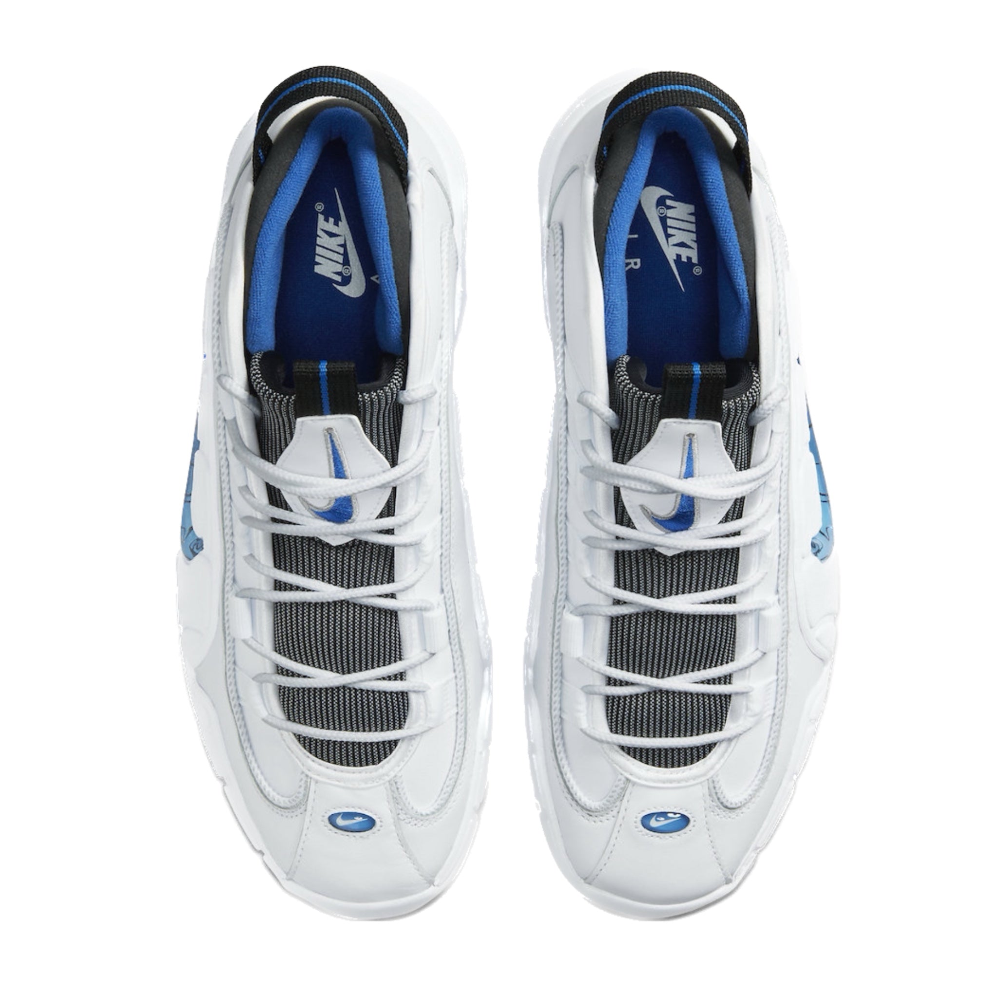 Nike Air Max Penny 1 Basketball Shoes - White, Varsity Royal & Black Colorway | Retro Sneakers for Men | Perfect for Streetwear, Casual Wear & Basketball Games