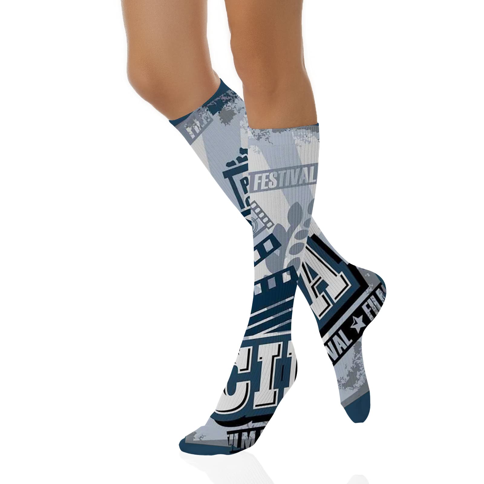 Funky Colorful Cushion Sport Socks - Athletic Cushioned Running Performance Crew Socks for Men & Women - Perfect for Running, Gym Workouts & Everyday Comfort