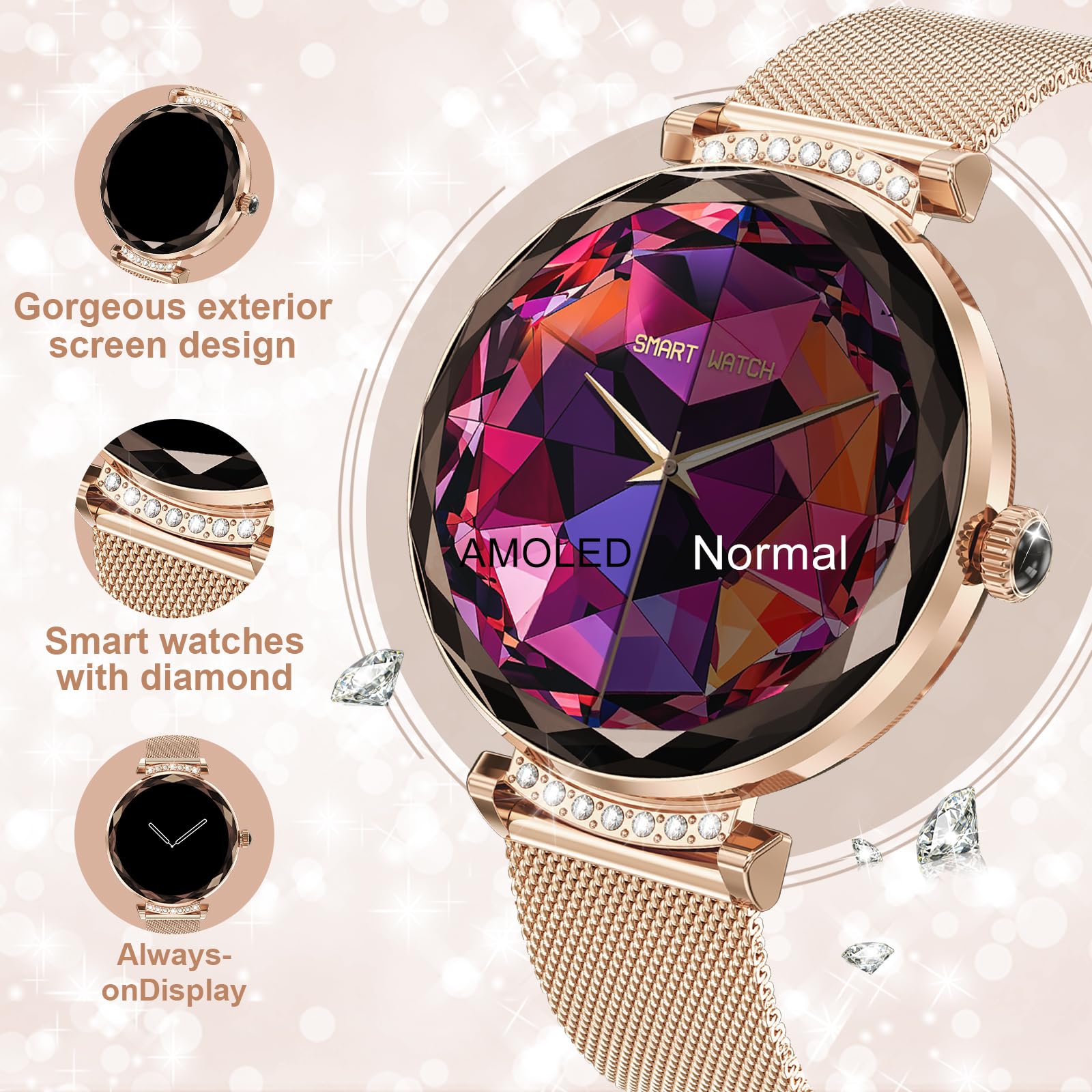 Smart Watches for Women with Bluetooth Call, 1.19