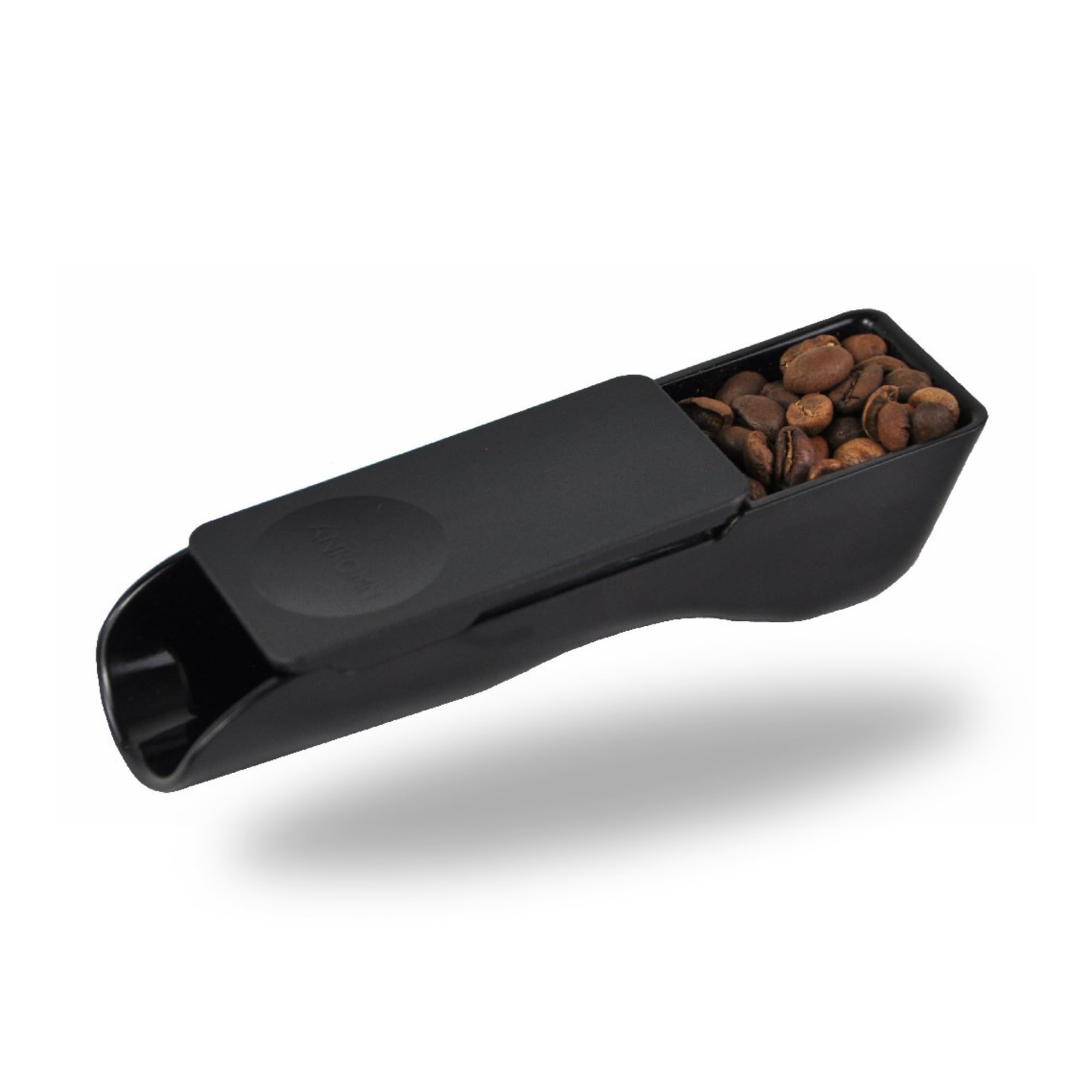 2-in-1 Coffee Scoop with Built-In Leveler - Perfect 2 Tbsp (10g) Measuring Spoon for Ground Coffee & Beans - No Scale Needed - Black - Ideal for French Press, Pour Over & Drip Coffee Makers