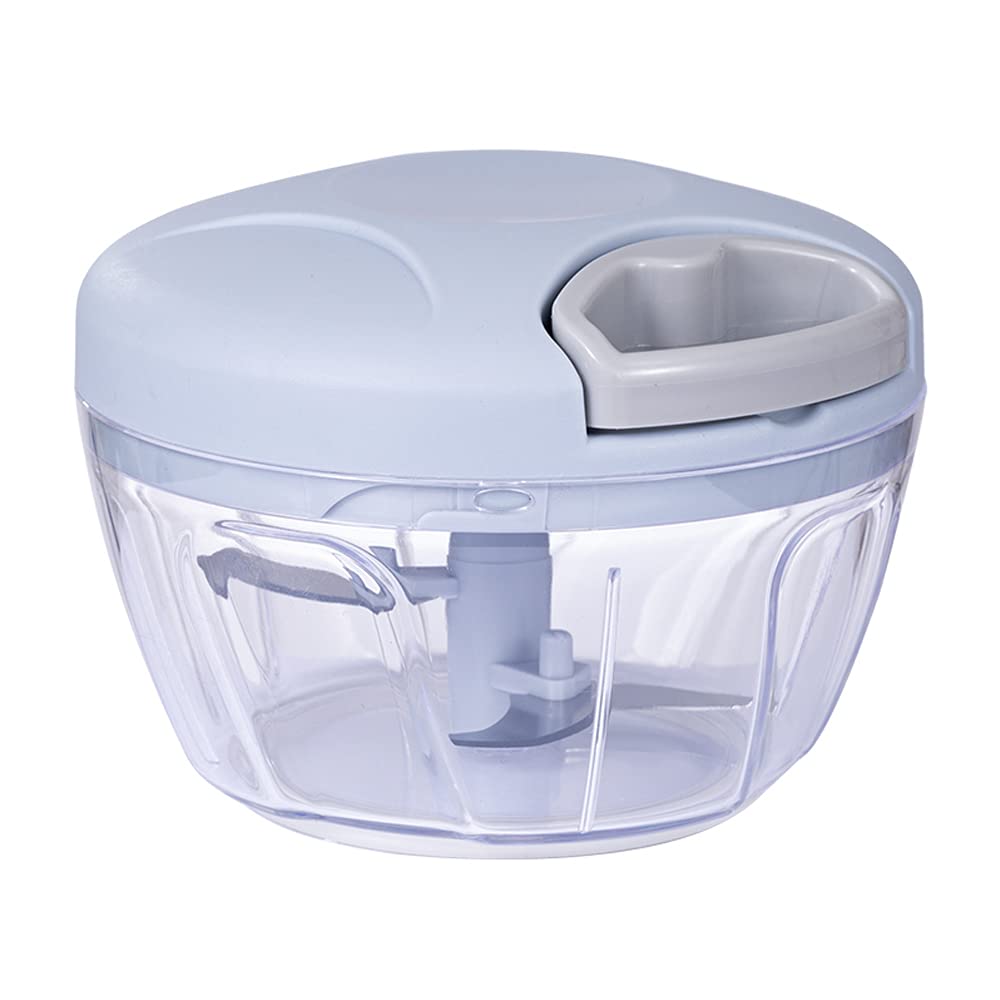VWEICYY 500ML Manual Pull String Food Chopper - Powerful Multifunctional Kitchen Tool for Chopping Nuts, Vegetables, Salad, Puree & Pesto - Perfect for Meal Prep, Baby Food & Quick Cooking