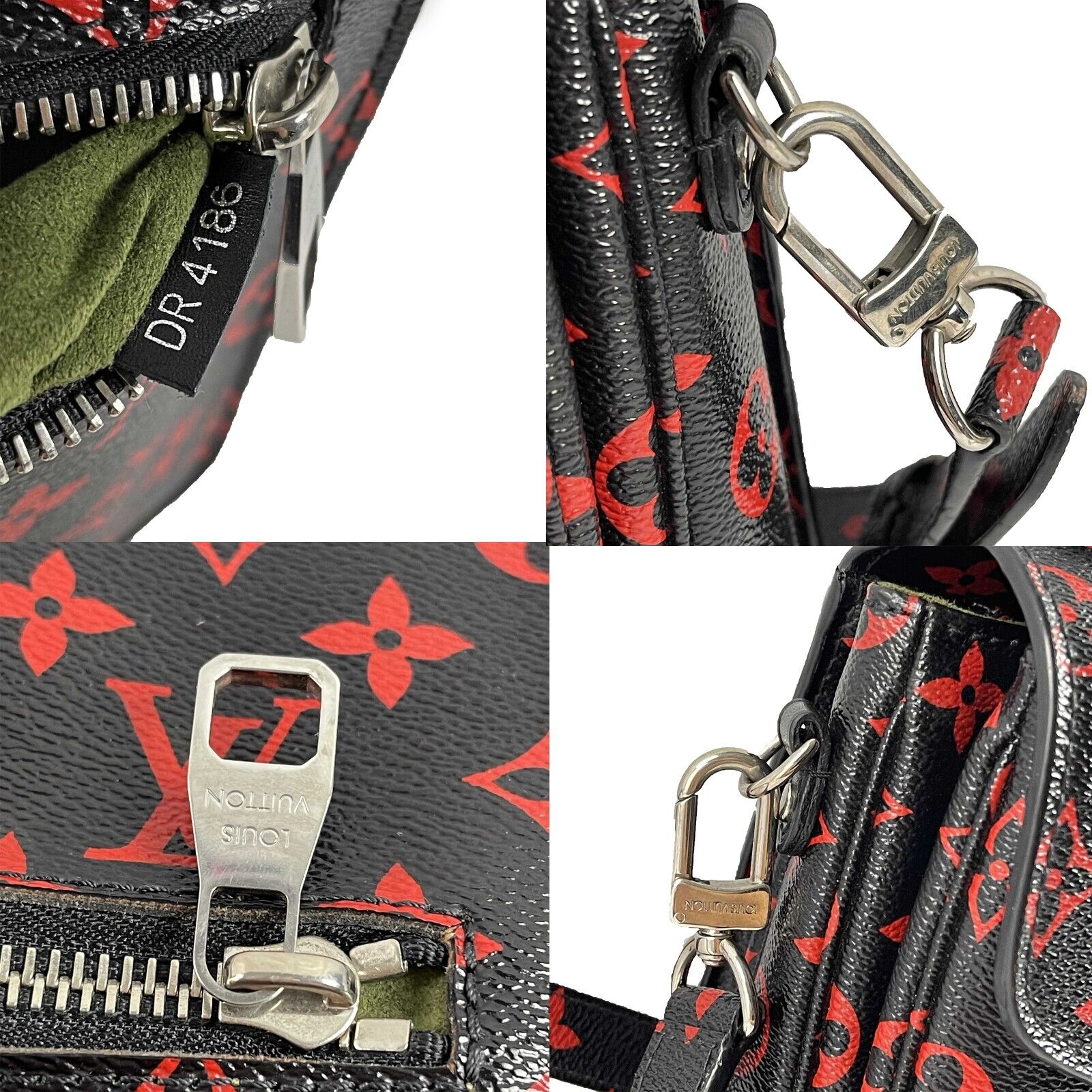 Louis Vuitton Monogram Infrarouge Pochette Métis Crossbody Bag in Black & Red | Luxury Designer Handbag for Women | Perfect for Date Night, Travel & Everyday Use