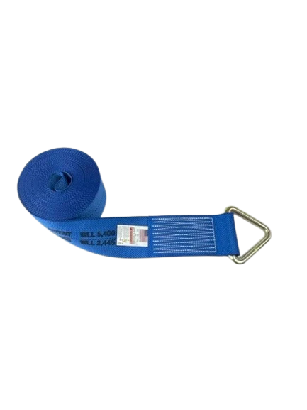 4-Pack 30' Diamond Weave Winch Straps with D-Rings - Heavy Duty Towing & Recovery Straps for Trucks, ATVs, Boats - 30,000 lb Break Strength (Single Strap) - Perfect for Off-Roading, Vehicle Recovery & Towing