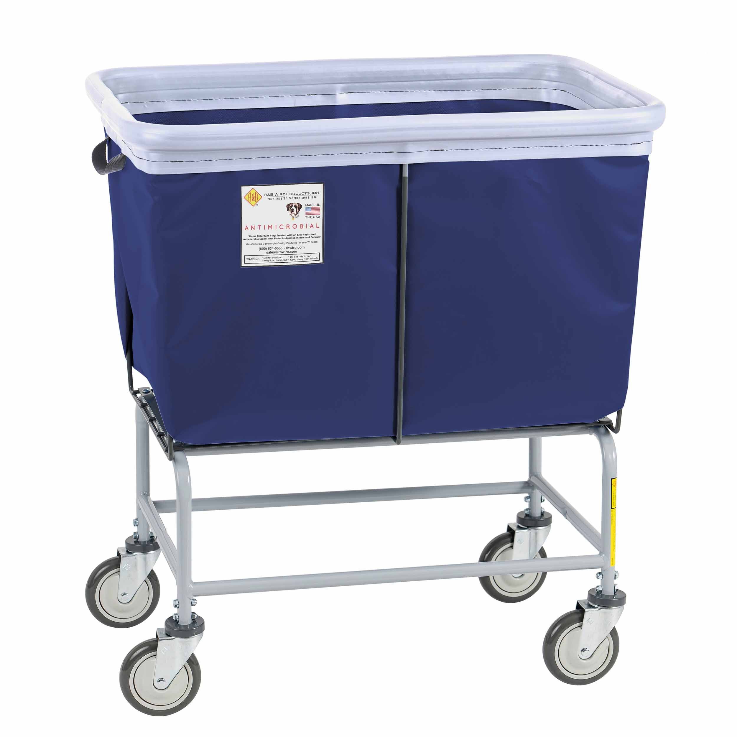 Antimicrobial Elevated Vinyl Bumper Truck - 6 Bushel Capacity Heavy Duty Utility Cart for Gardening, Landscaping and Farm Use | Durable Outdoor Hauler for Leaves, Mulch and Yard Waste
