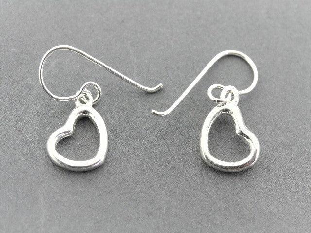 Elegant Heart Drop Earrings - Sterling Silver Dangle Earrings for Women - Perfect for Valentine's Day, Anniversary & Romantic Date Night