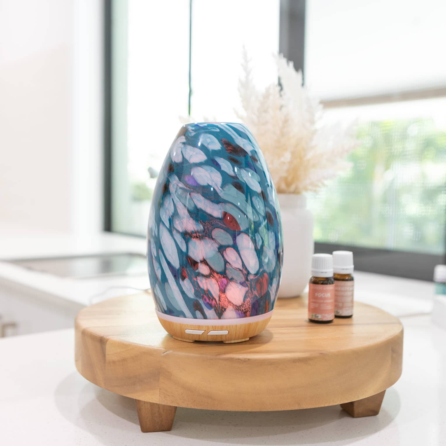 Aroma Swish Essential Oil Diffuser - Ultrasonic Aromatherapy Humidifier for Home, Office, Yoga & Spa Relaxation