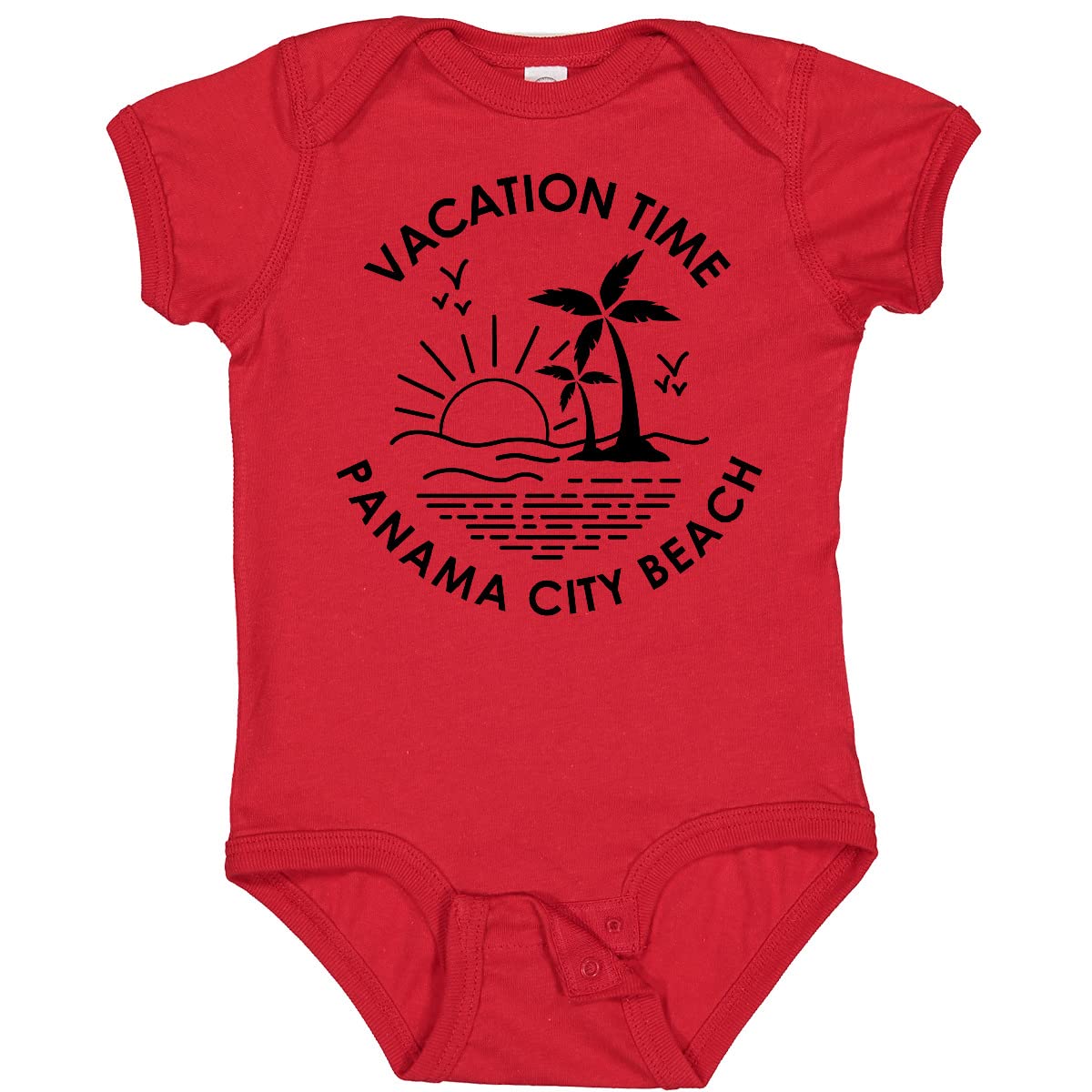Inktastic Vacation Time in Panama City Beach Baby Bodysuit - Cute & Comfortable Infant Onesie for Beach Trips, Family Vacations & Summer Outfits