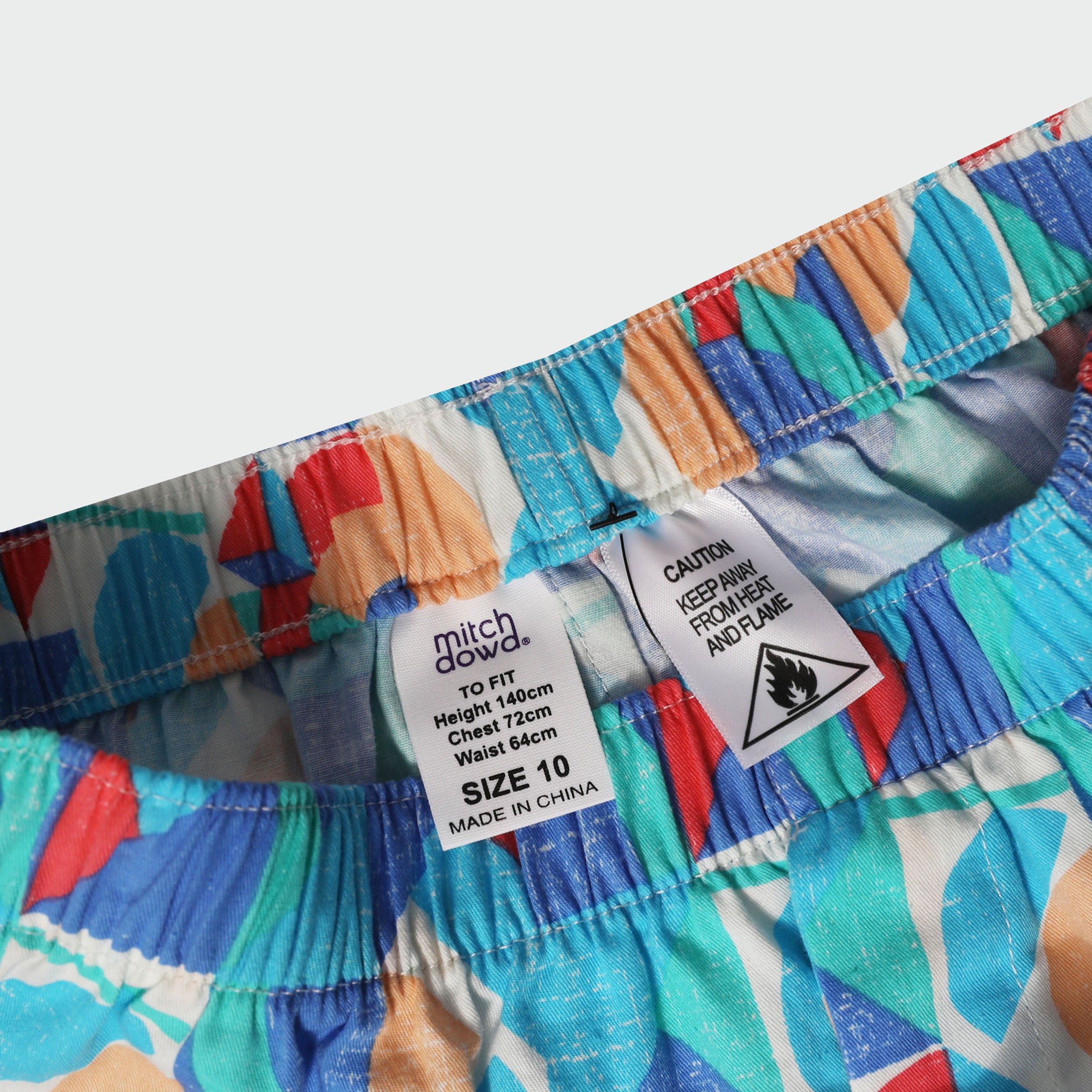 Boys' Colorful Shapes Cotton Boxer Shorts - Blue | Soft & Comfortable Underwear for Kids, Playtime & Sleepwear