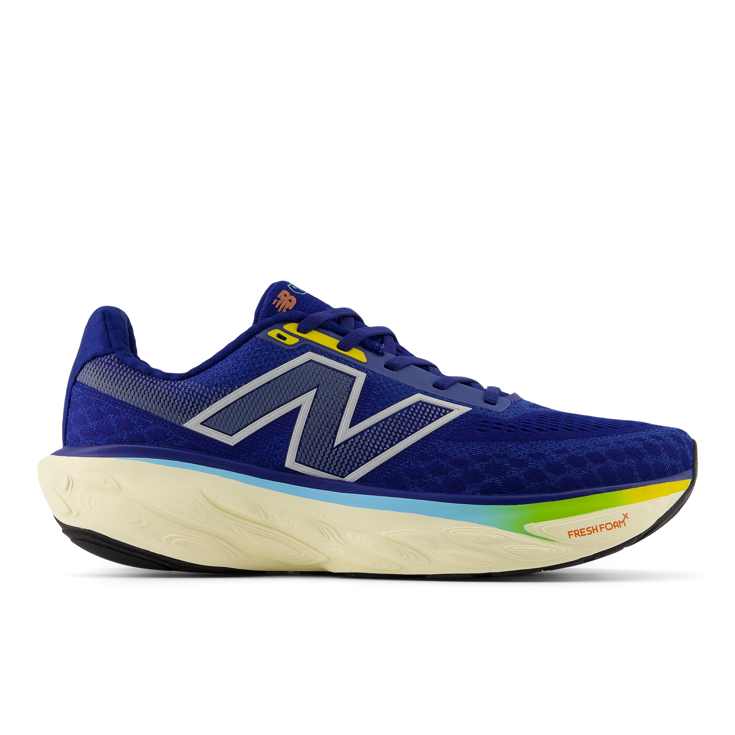 New Balance Men's Fresh Foam X 1080v14 Running Shoes - Inkwell/Silver Metallic/Ginger Lemon - Lightweight Cushioned Sneakers for Jogging, Gym Workouts & Daily Wear