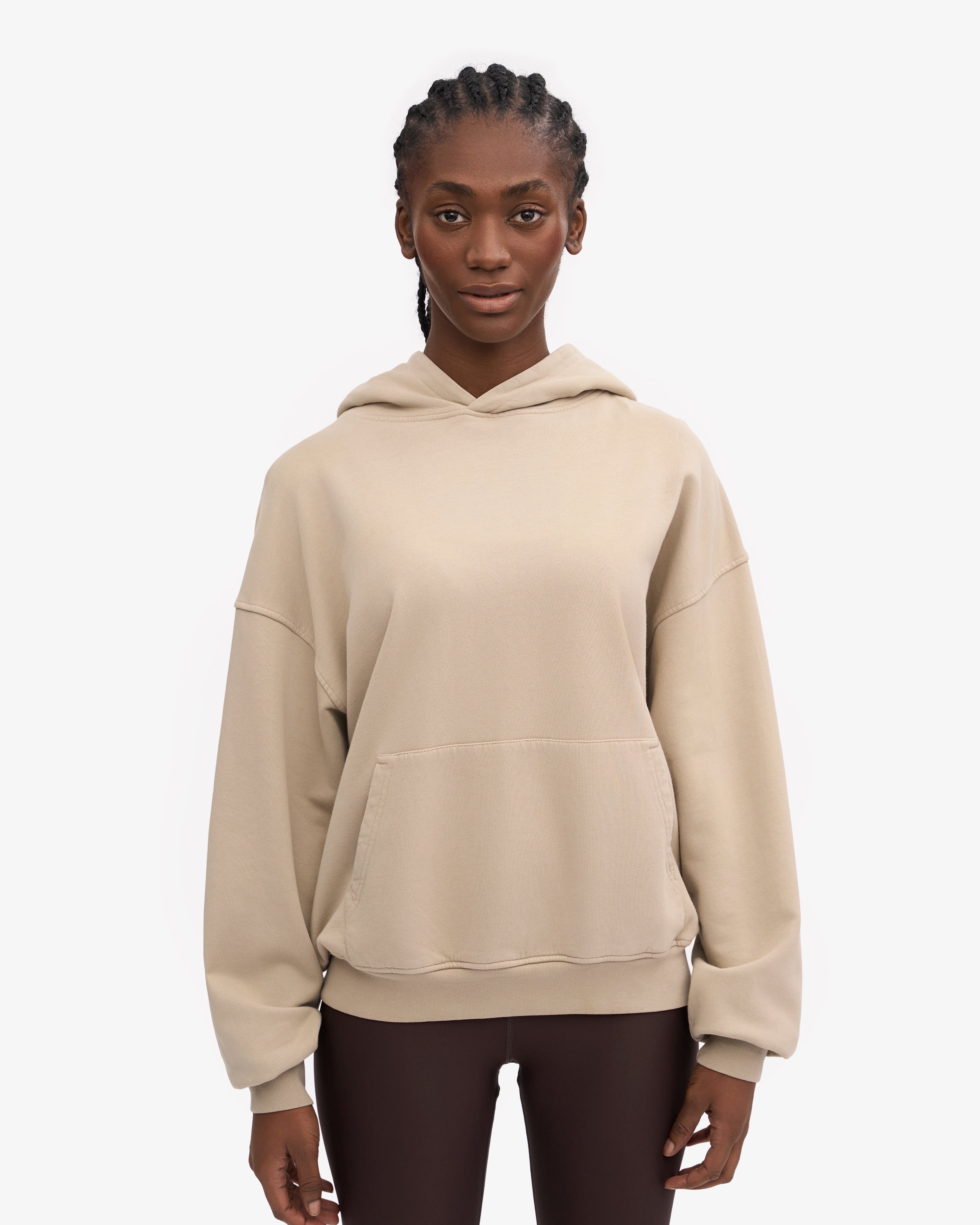 Organic Oversized Hoodie - Soft & Cozy Unisex Pullover Sweatshirt in Oyster Grey | Perfect for Casual Wear, Lounge & Street Style Fashion
