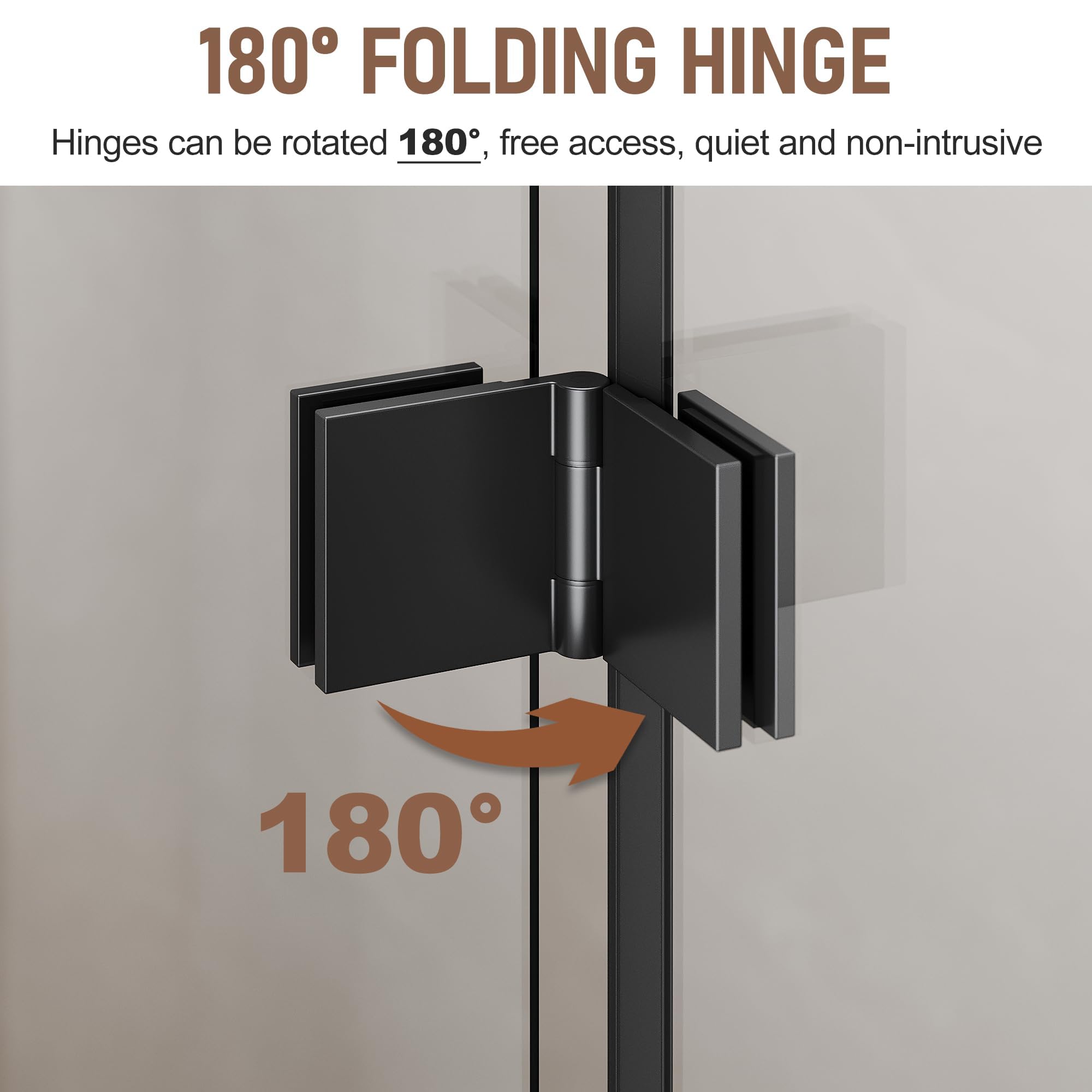 Semi-Frameless Bi-Fold Shower Door 29.5-31
