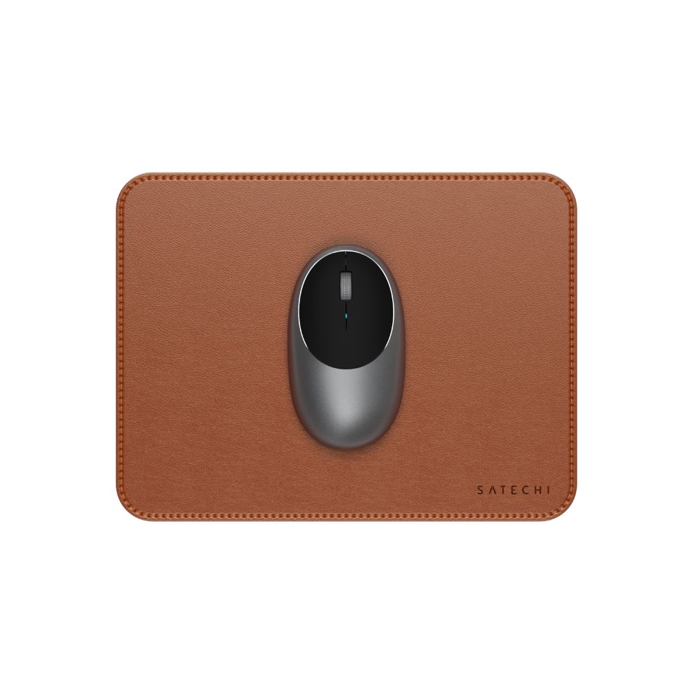 Premium Vegan Leather Mouse Pad - Large, Non-Slip Desk Mat for MacBook, PC & Office Use - Ergonomic Wrist Support for Comfortable Computing & Gaming