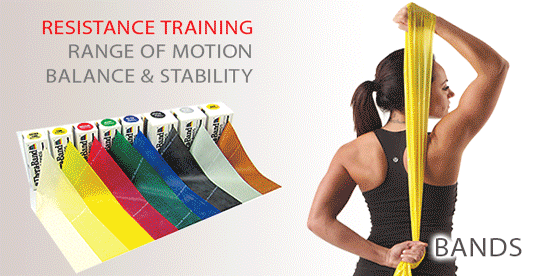 TheraBand® Resistance Bands Set - Professional Exercise Bands for Physical Therapy, Strength Training, and Home Workouts - Ideal for Rehabilitation, Yoga, Pilates, and Fitness Training