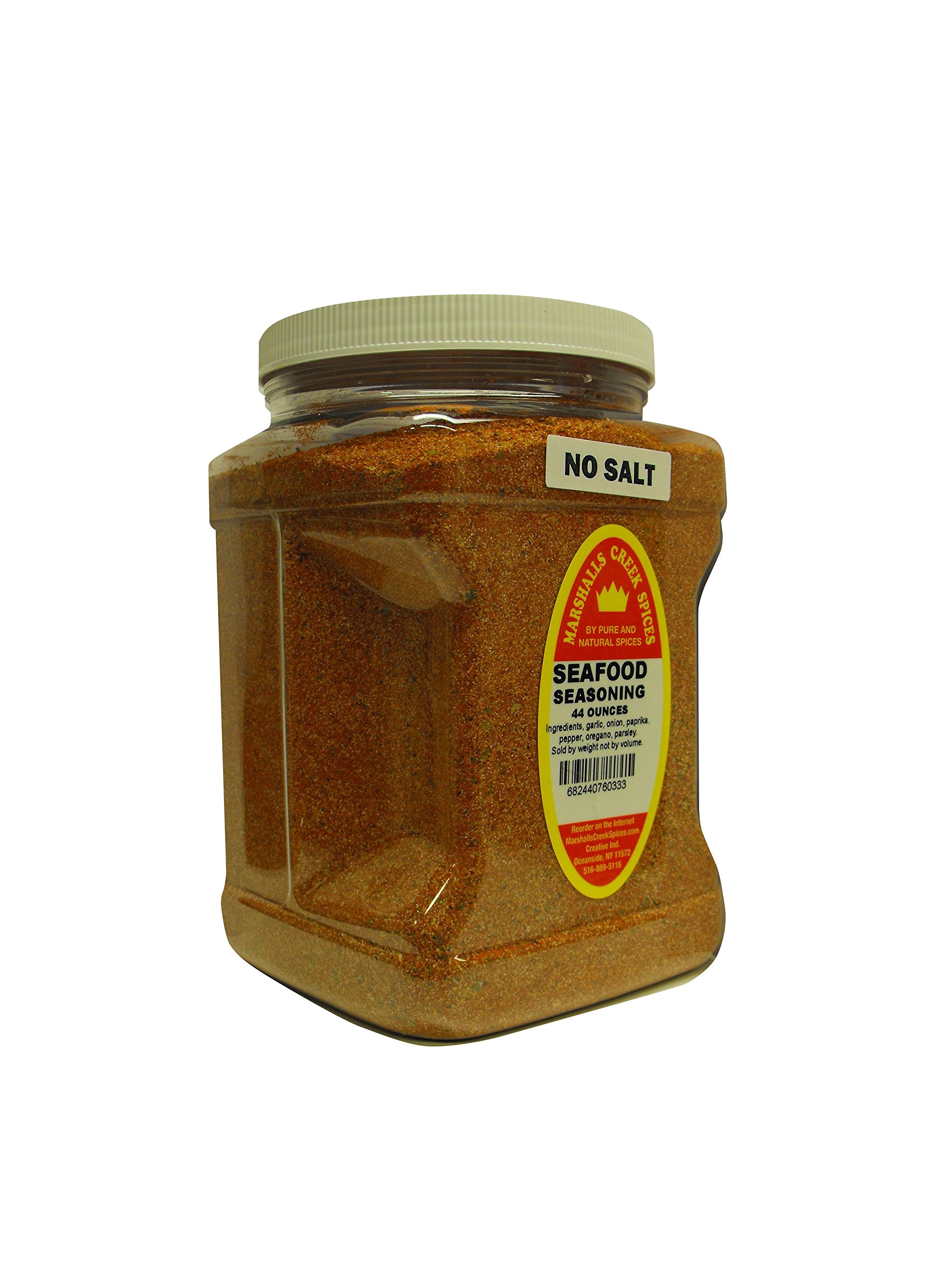 Family Size Marshalls Creek Kosher Spices (ST24) - 44oz No Salt Seafood Seasoning Blend | All-Purpose Kosher Certified Spice for Fish, Shrimp, Crab & Seafood Dishes | Perfect for Grilling, Baking & Cooking