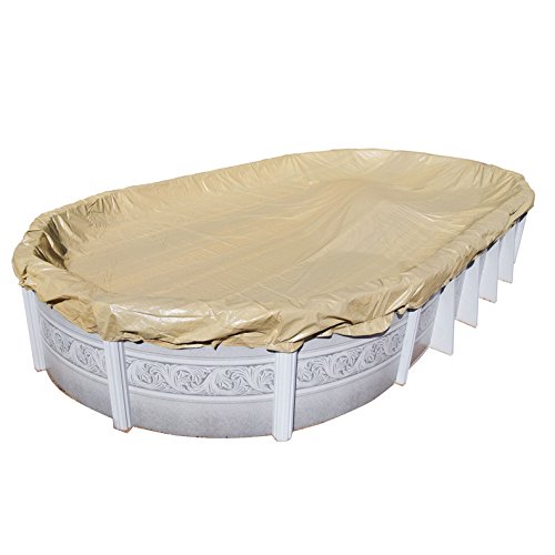 Harris 20-Year Pro-Tek Winter Pool Cover for 12'x24' Oval Above Ground Pools - Heavy Duty Protection for Cold Weather & Snow Season