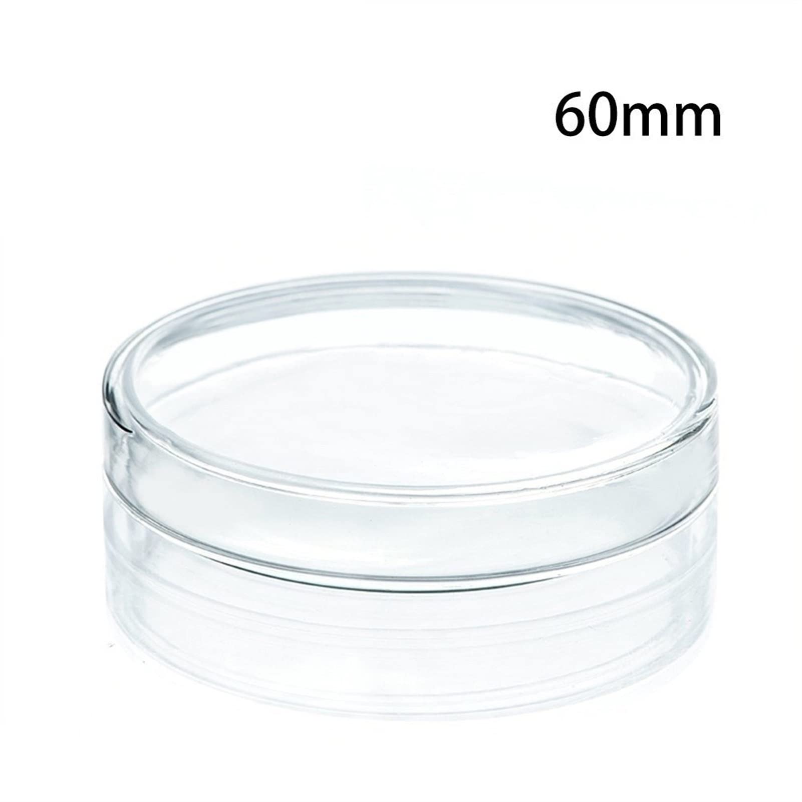 60mm Borosilicate Glass Petri Dishes with Lids - 10 Pack | 60x17mm Heat Resistant Lab Dishes for Bacterial Culture, Science Experiments & Microbiology Studies | Perfect for Laboratories, Schools & Research Facilities