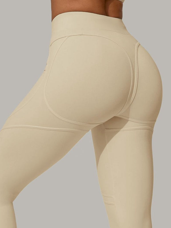ZASUWA Women's Sexy Push Up High Waist Yoga Leggings - Tummy Control Workout Pants for Gym, Running & Daily Wear