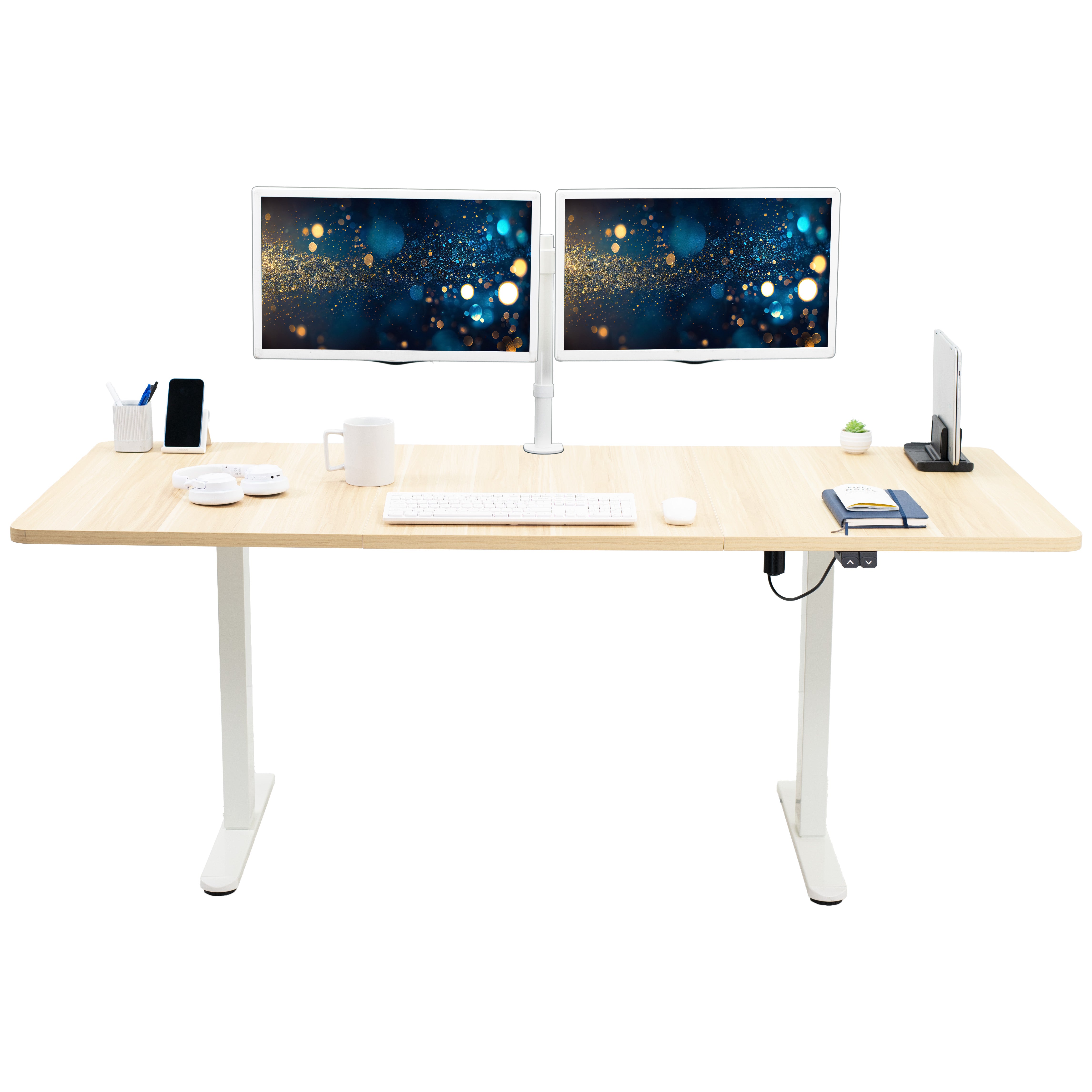 0B Series 71 x 30 Inch Electric Standing Desk with 2-Button Controller - Perfect for Home Office, Gaming & Workspace Ergonomics