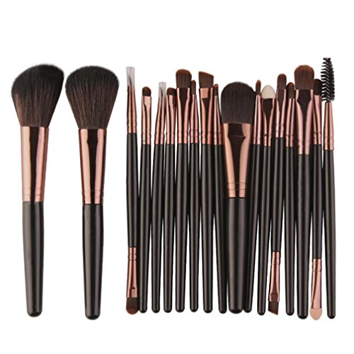 **Lavany 18-Piece Makeup Brush Set - Professional Makeup Brushes for Foundation, Blending, Contouring & Eyeshadow - Perfect for Travel & Everyday Makeup Routine**