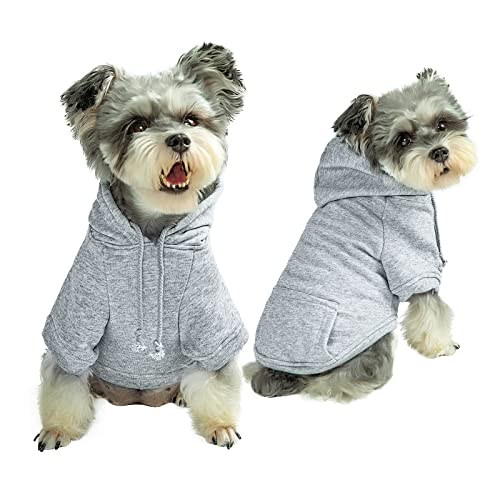 Grey Dog Hoodie