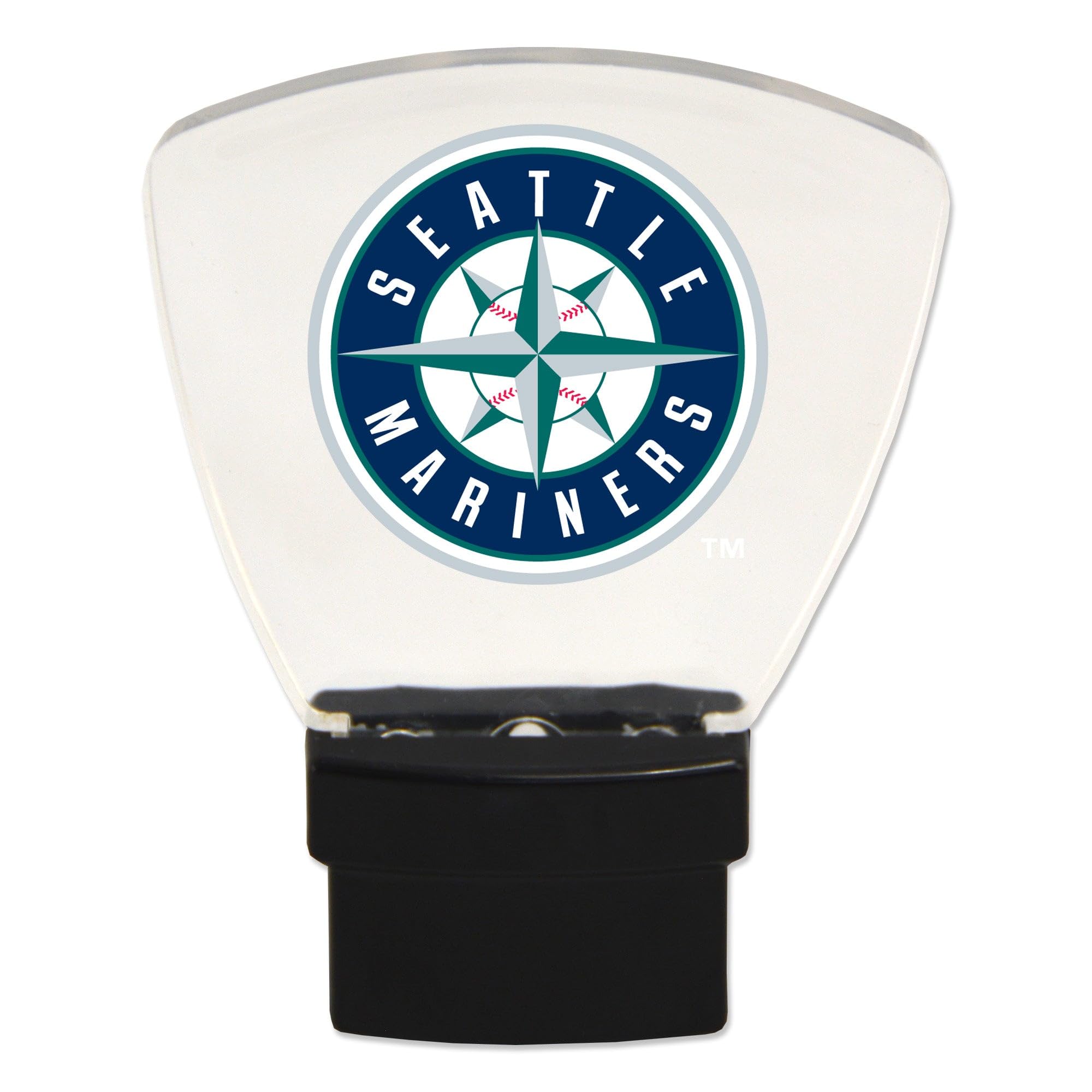Seattle Mariners LED Night Light - MLB Team Logo Bedside Lamp for Kids & Adults - Perfect for Bedrooms, Nurseries, and Game Room Decor