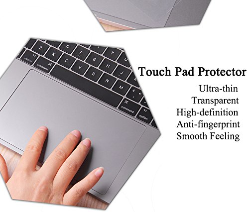 Se7enline 2-in-1 MacBook Track Pad Protector & Keyboard Cover - Compatible with MacBook Pro 13/15/17 Inch (Pre-2016) & All MacBook Air 13 Inch - Ultra Thin Clear Transparent Protective Film - Perfect for Work, Travel & Daily Use