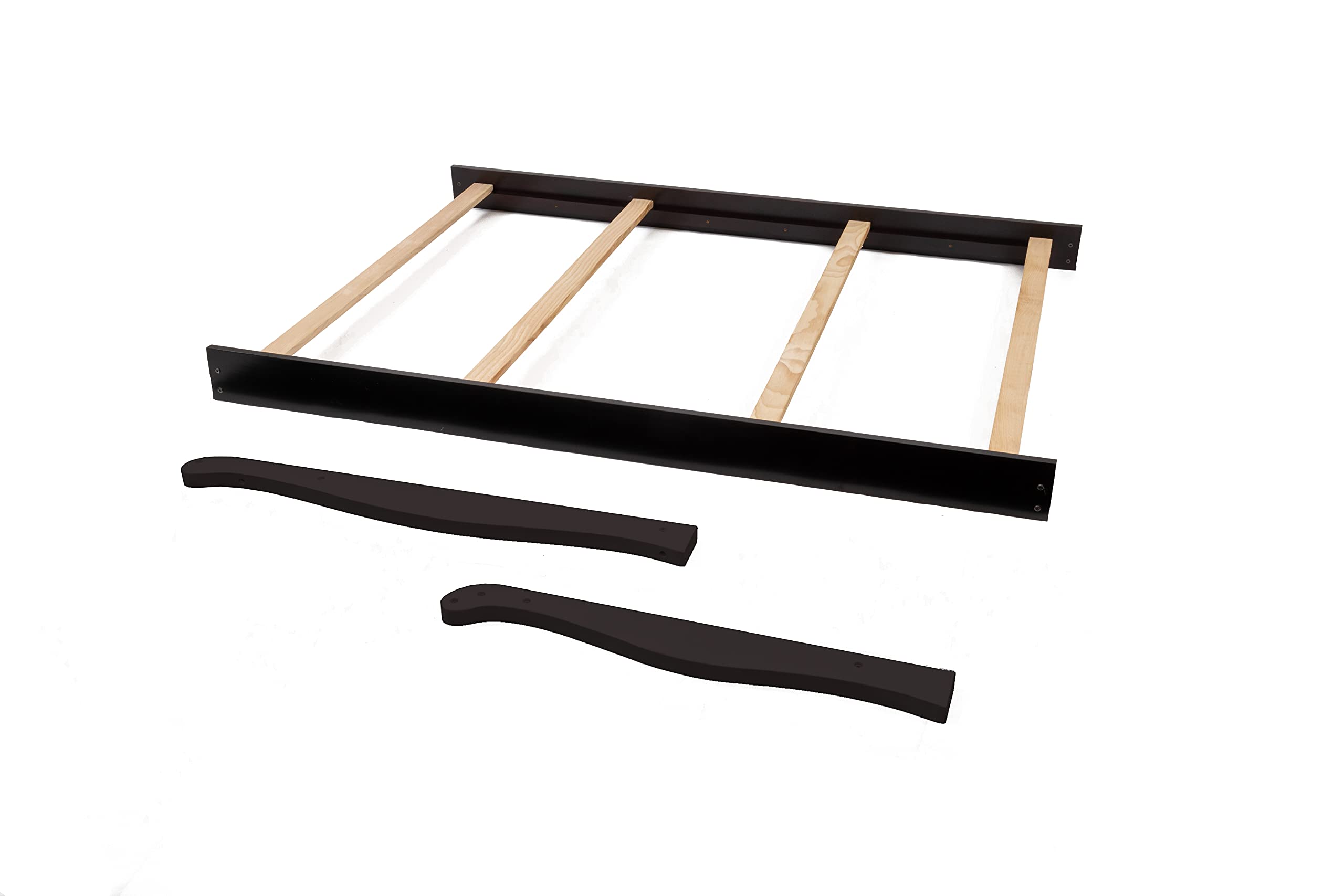 Full Size Conversion Kit Bed Rails for Sorelle Crib & Changer Combos - Espresso Finish, Compatible with Princeton Elite Crib & Changer (Model #1105) | Safe Toddler Bed Transition, Nursery Furniture Upgrade