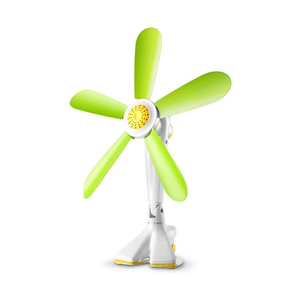 LXB Silent Mini Clip-on Fan with Switch - Portable Desk Fan for Home, Office, Dorm & Student Study | Multi-Scenario Cooling Solution (Green)