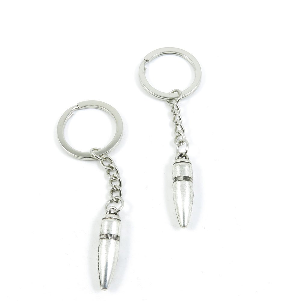 120-Piece Keychain Set - Bullet Key Rings, Car Key Tags & Charms for Automotive Keys - Perfect for Car Keys, House Keys, and Gift Giving