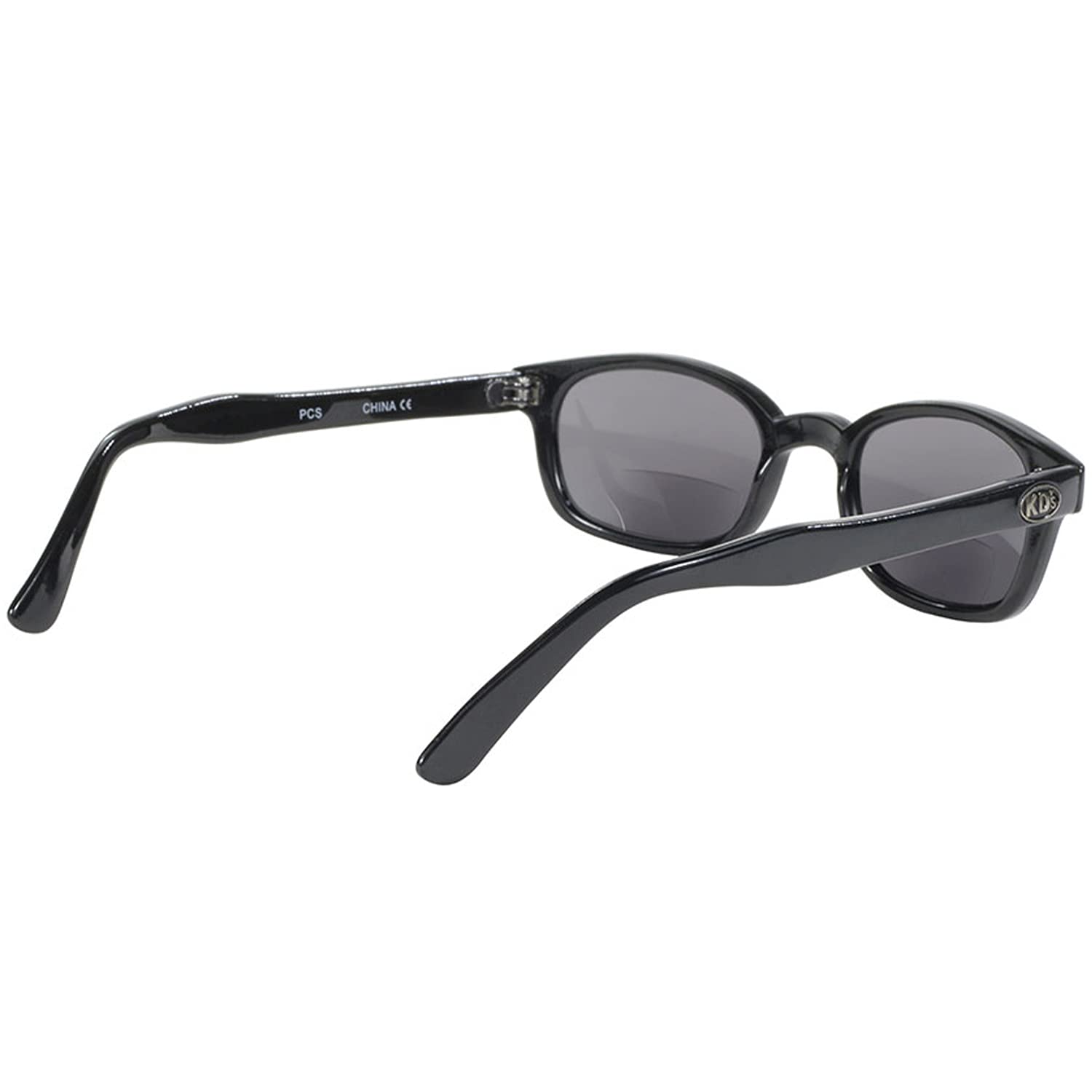 Pacific Coast Sunglasses X-Kd Readerz Smoke Lens 2.00 Rectangular Sunglasses for Men & Women - Black Frame, 55mm Lens Width, 60mm Temple Length - Perfect for Driving, Reading & Outdoor Activities