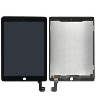 Original LCD Touch Screen Digitizer Assembly for iPad Air 2 A1566 A1567 - Black Replacement Display with Frame - Perfect for DIY Repairs & Screen Replacement