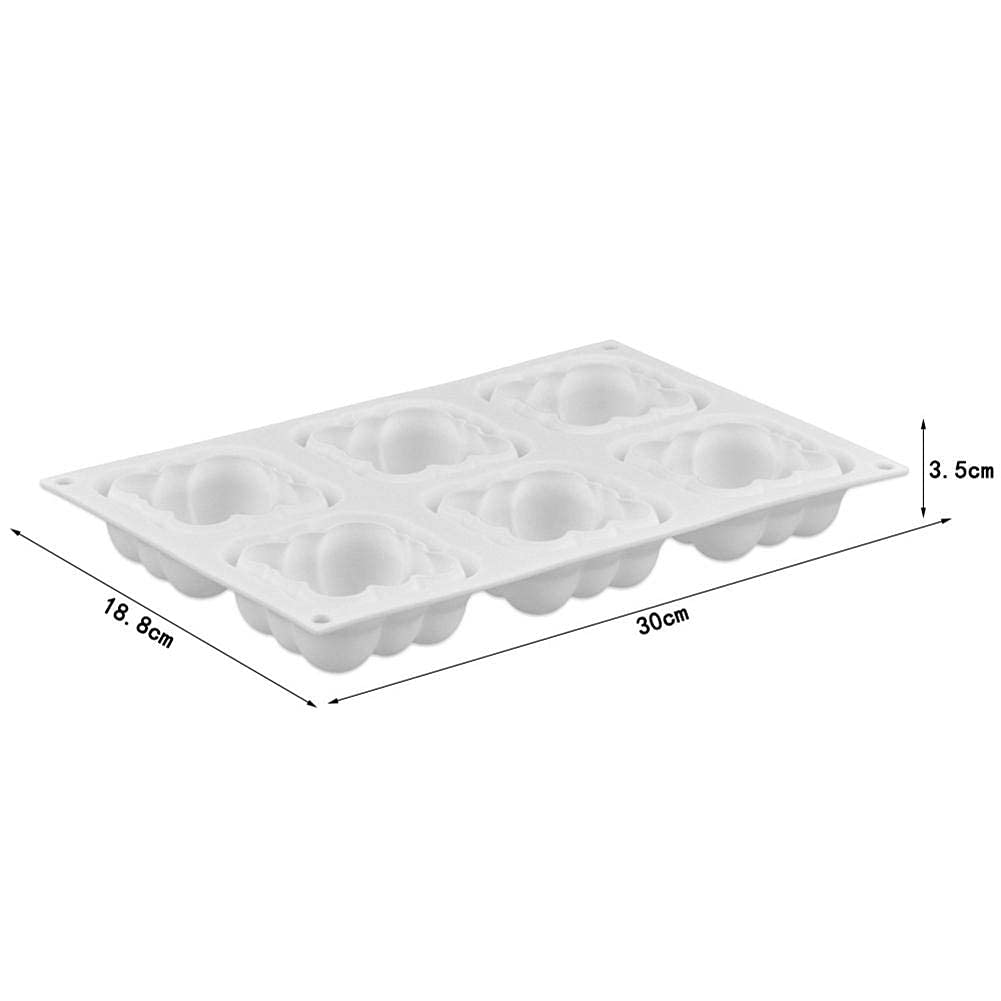 CHQUAN Bubble Cloud Silicone Mold - 3D Square Baking Mold for Cakes, Desserts, Soap, Jelly, Bread, Pudding & Muffins | Perfect for DIY Baking, Candy Making & Home Decor