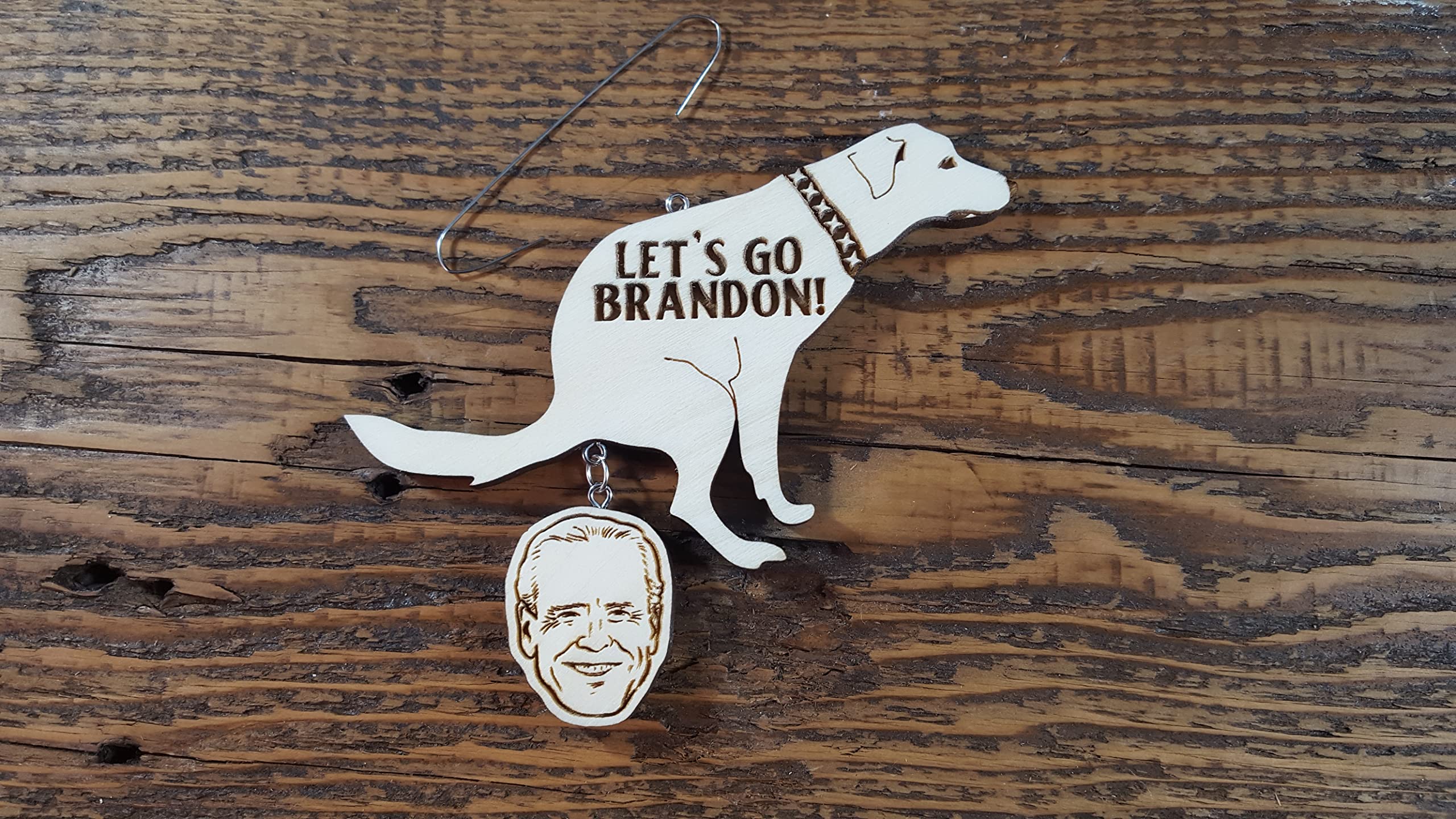 Let's Go Brandon Christmas Ornament - Patriotic Holiday Decor for Tree, Home & Office | Funny Political Gift for Conservatives