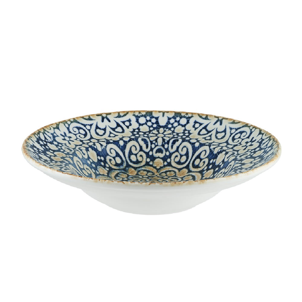 Bonna Alhambra 10.5 Inch Gourmet Round Porcelain Deep Plate - Elegant Dinnerware for Fine Dining & Restaurant Serving (ALHGRM27CK)