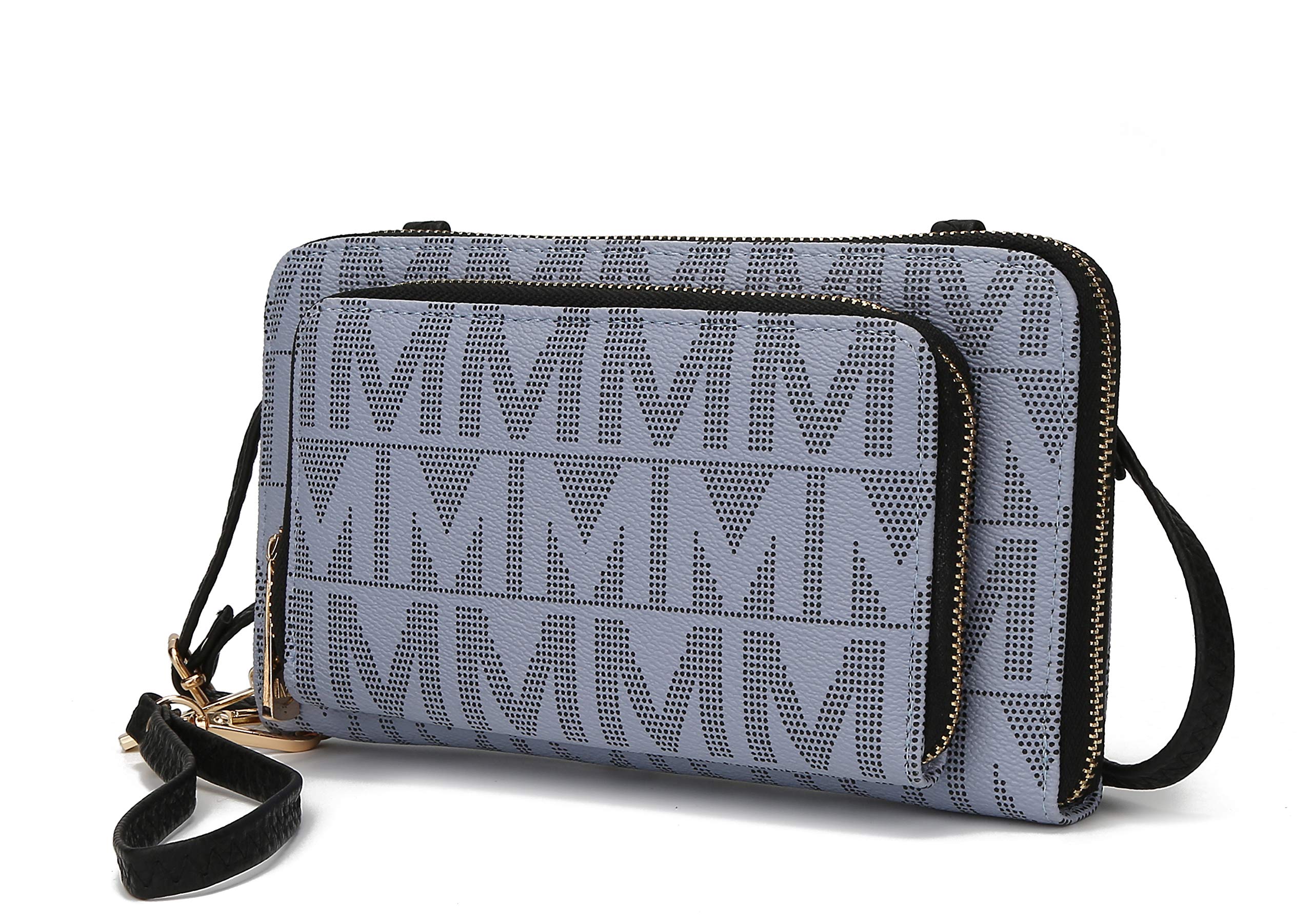 MKF Collection Vegan Leather Crossbody Phone Bag for Women - Stylish Shoulder Purse with Wallet Compartment | Perfect for Everyday Use, Travel, and Running Errands